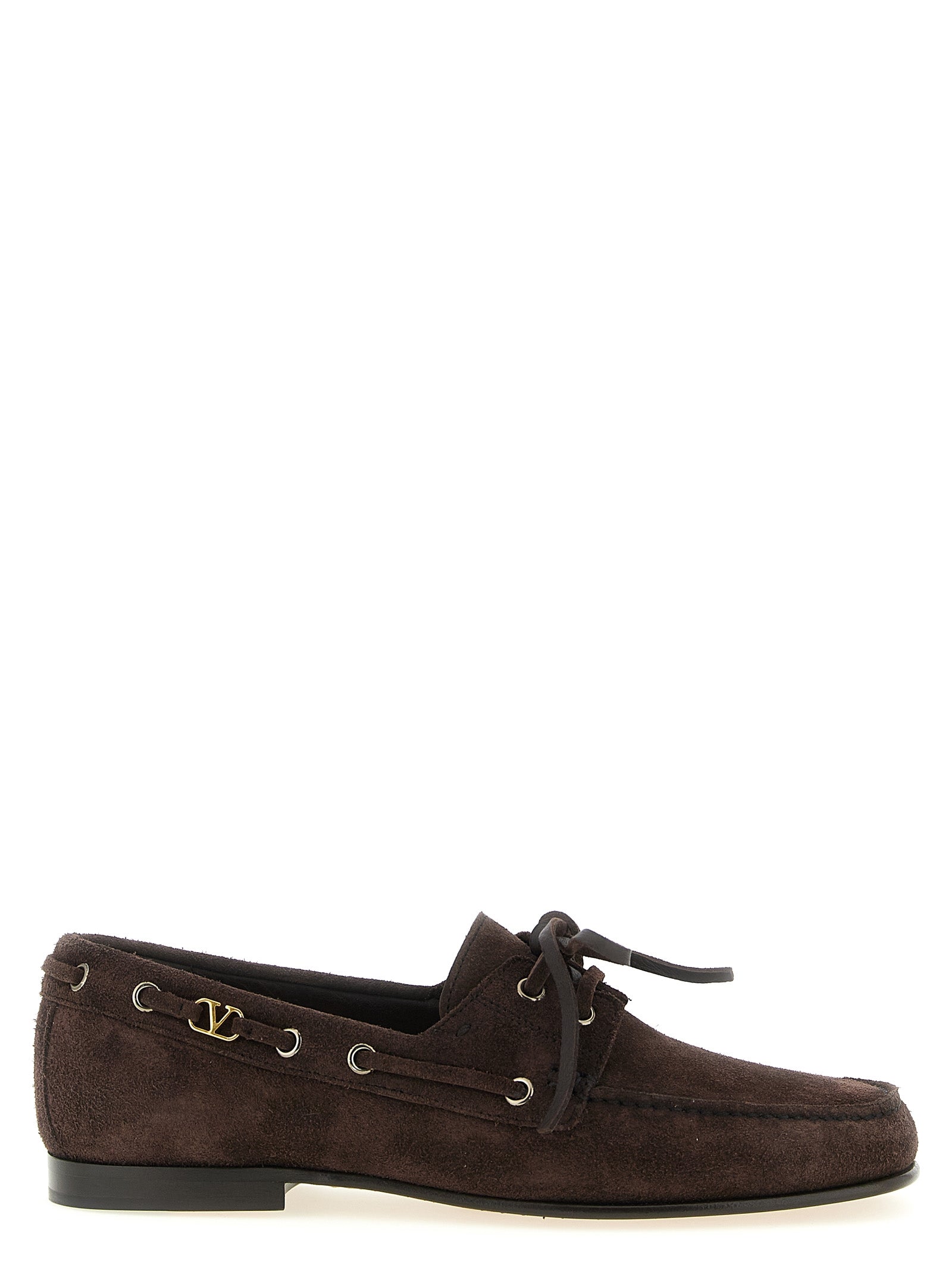 Brown Cowhide Slip-On Loafers