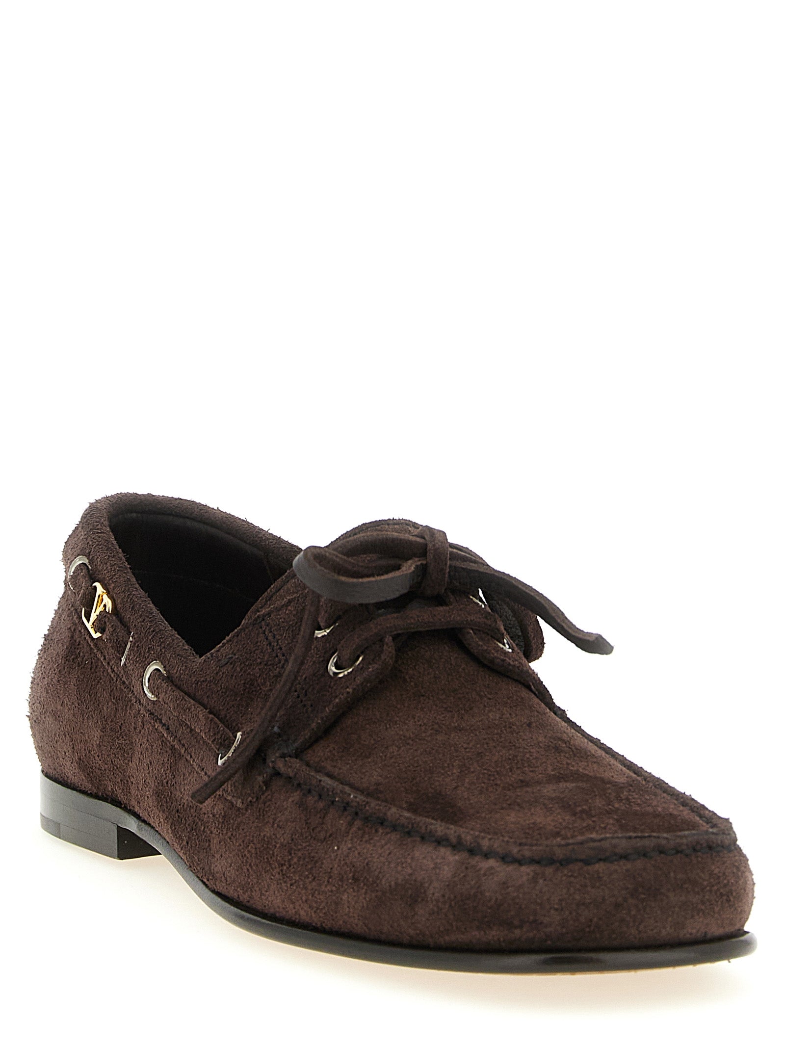 Brown Cowhide Slip-On Loafers