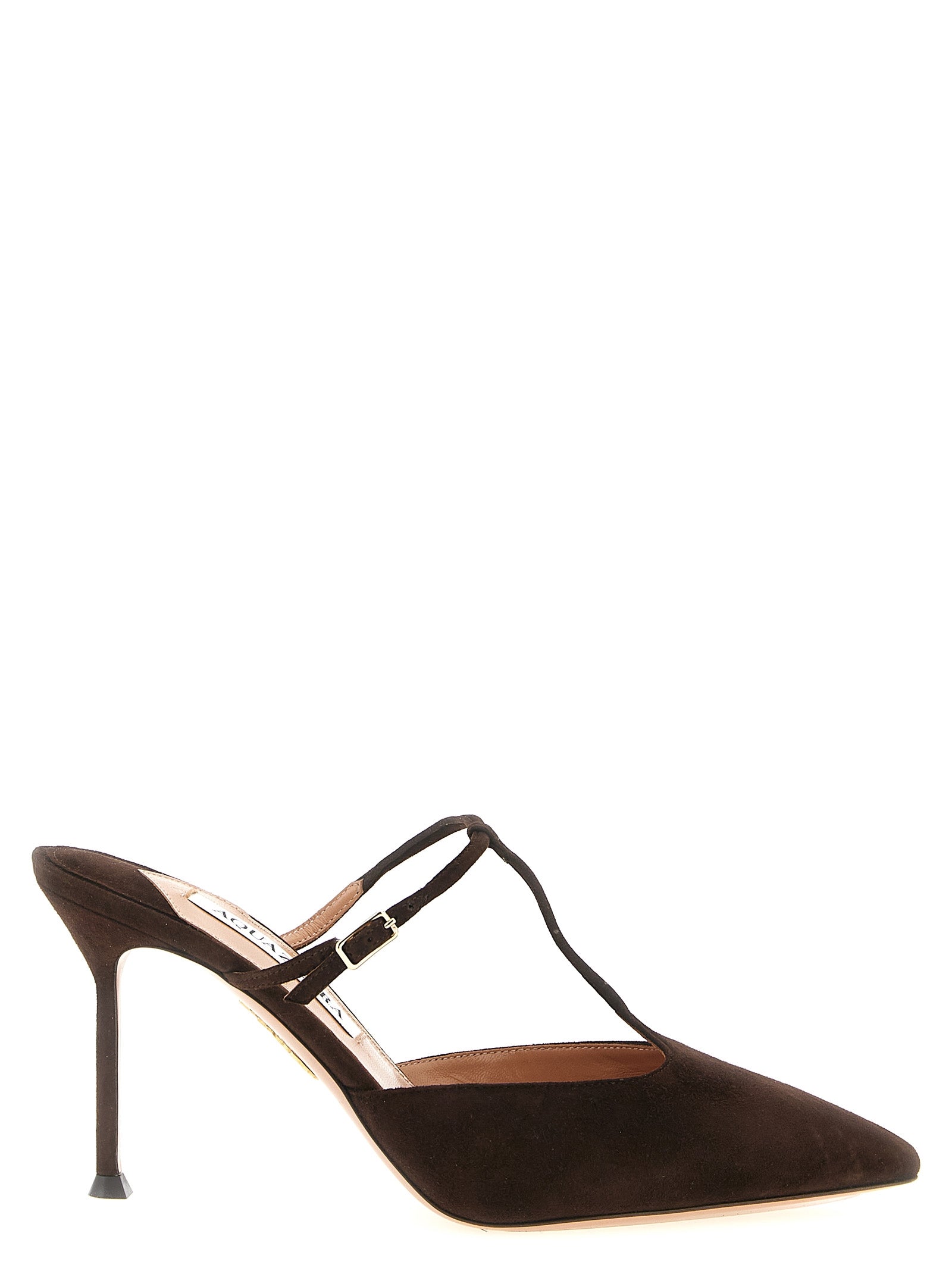 Brown Goatskin High Heel Pumps