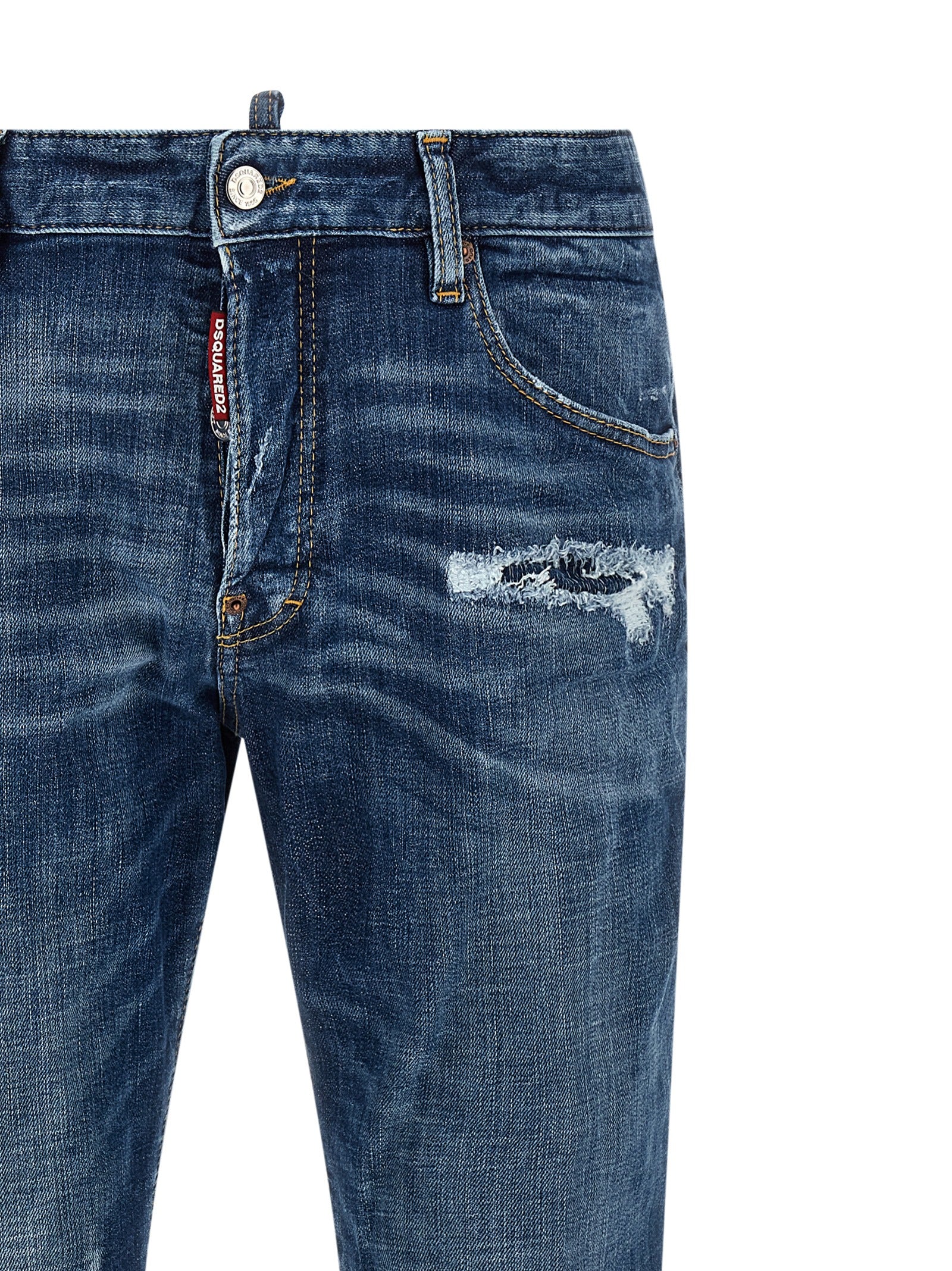 Blue Cotton Jeans Denim