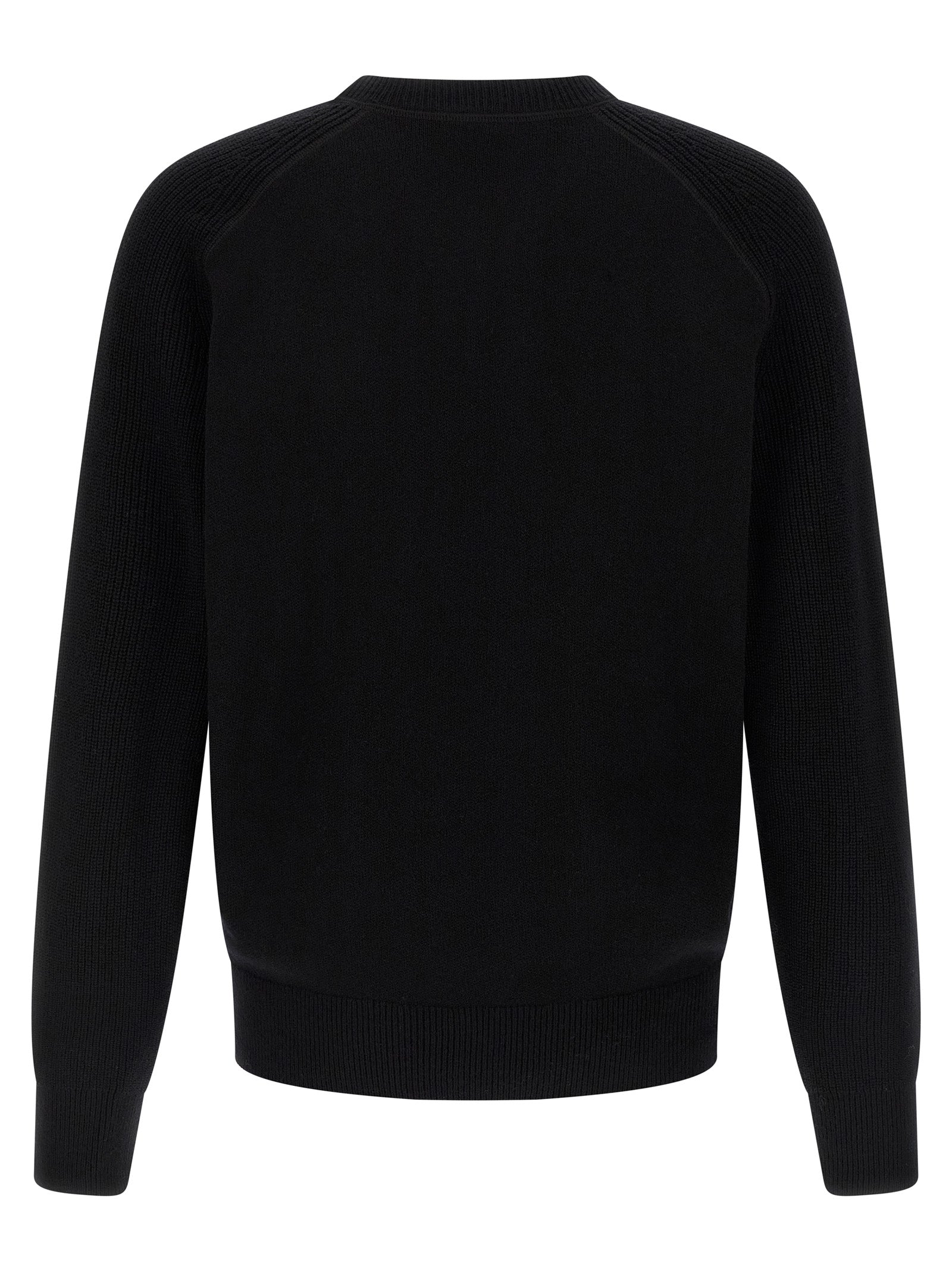 Black Virgin Wool Cardigan