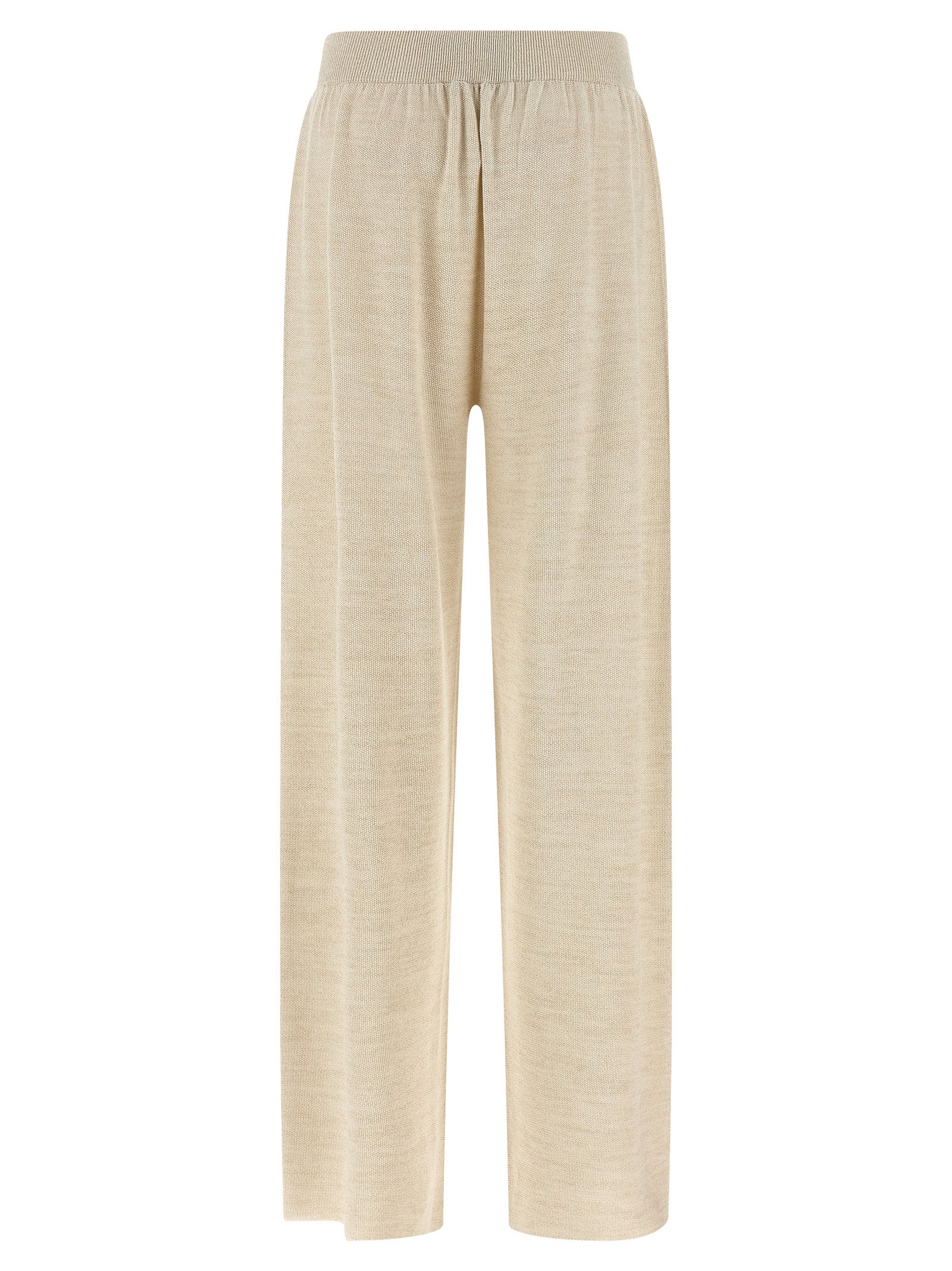 Gold Cotton Casual Pants