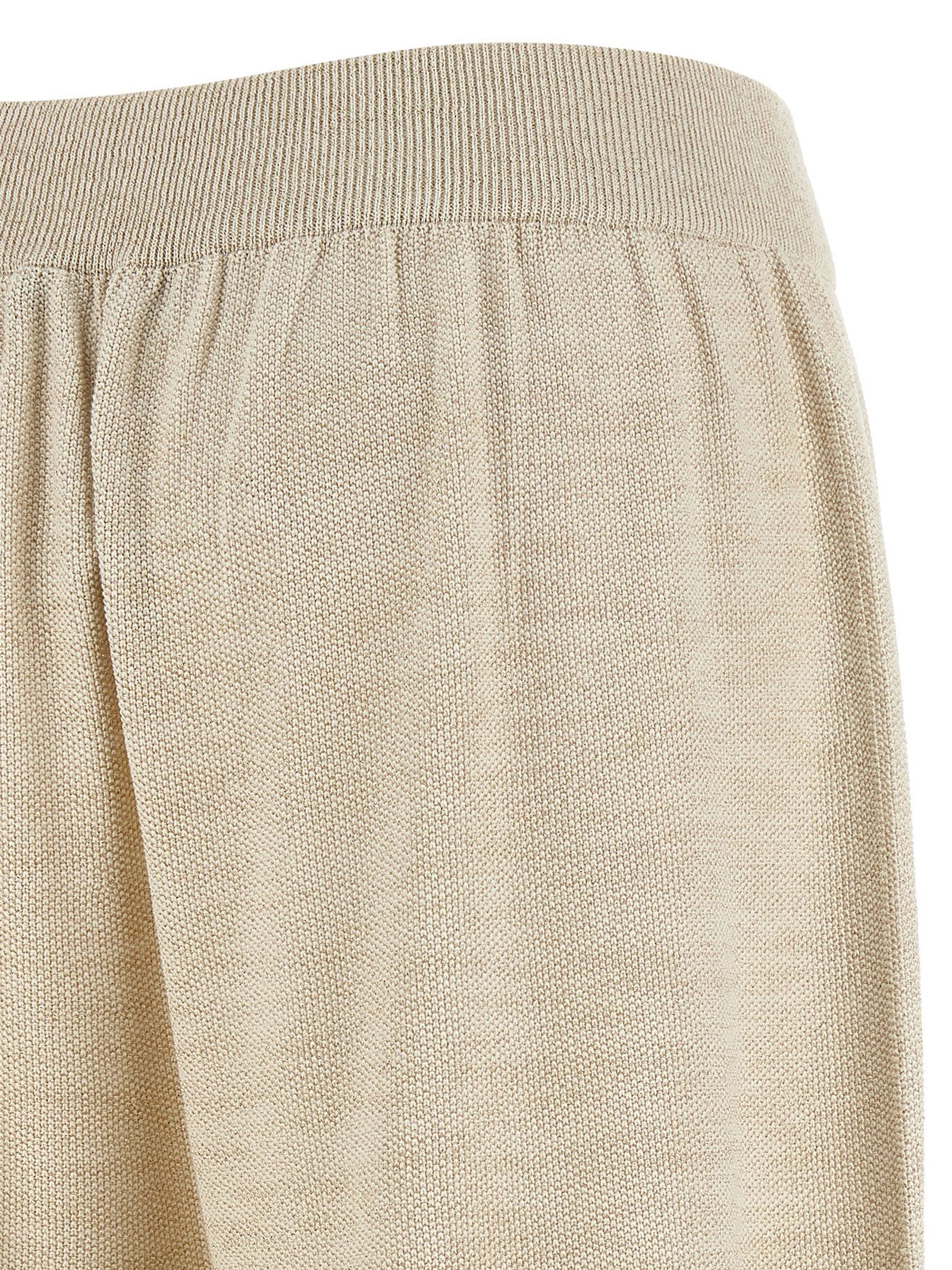 Gold Cotton Casual Pants