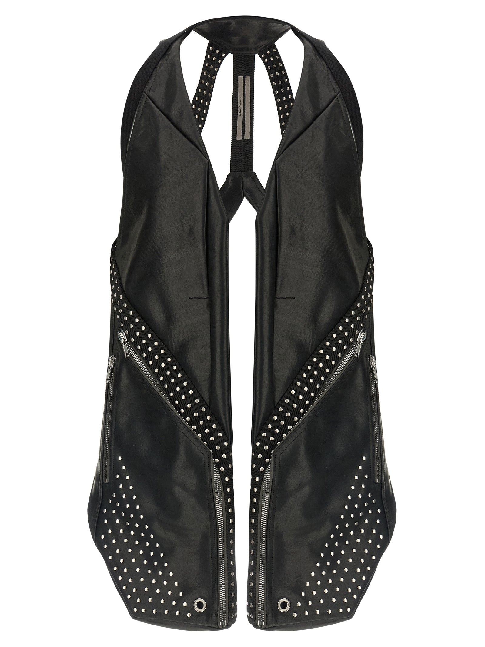 Black Bull Skin Sleeveless Jacket