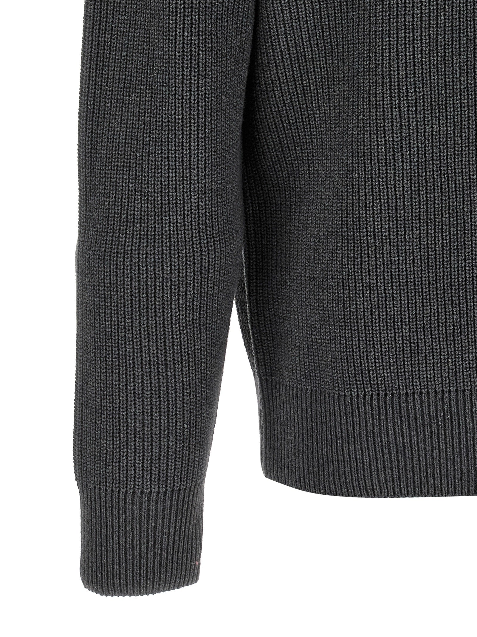 Gray Wool Cardigan
