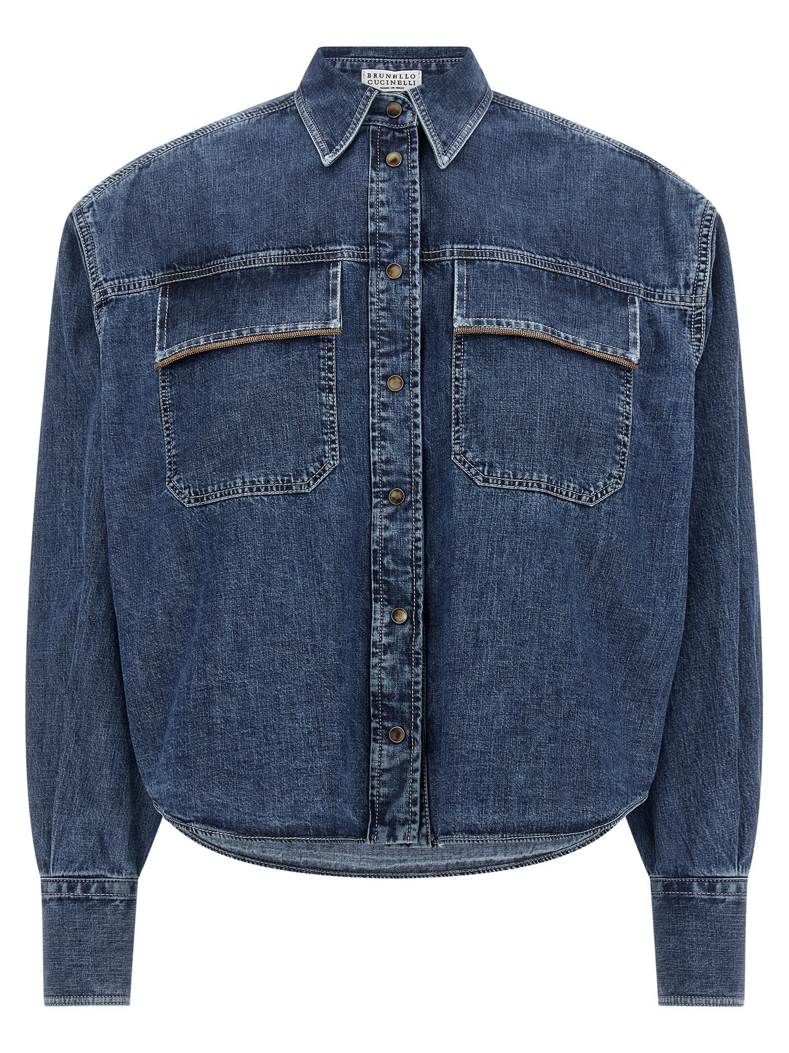 Blue Cotton Blouse