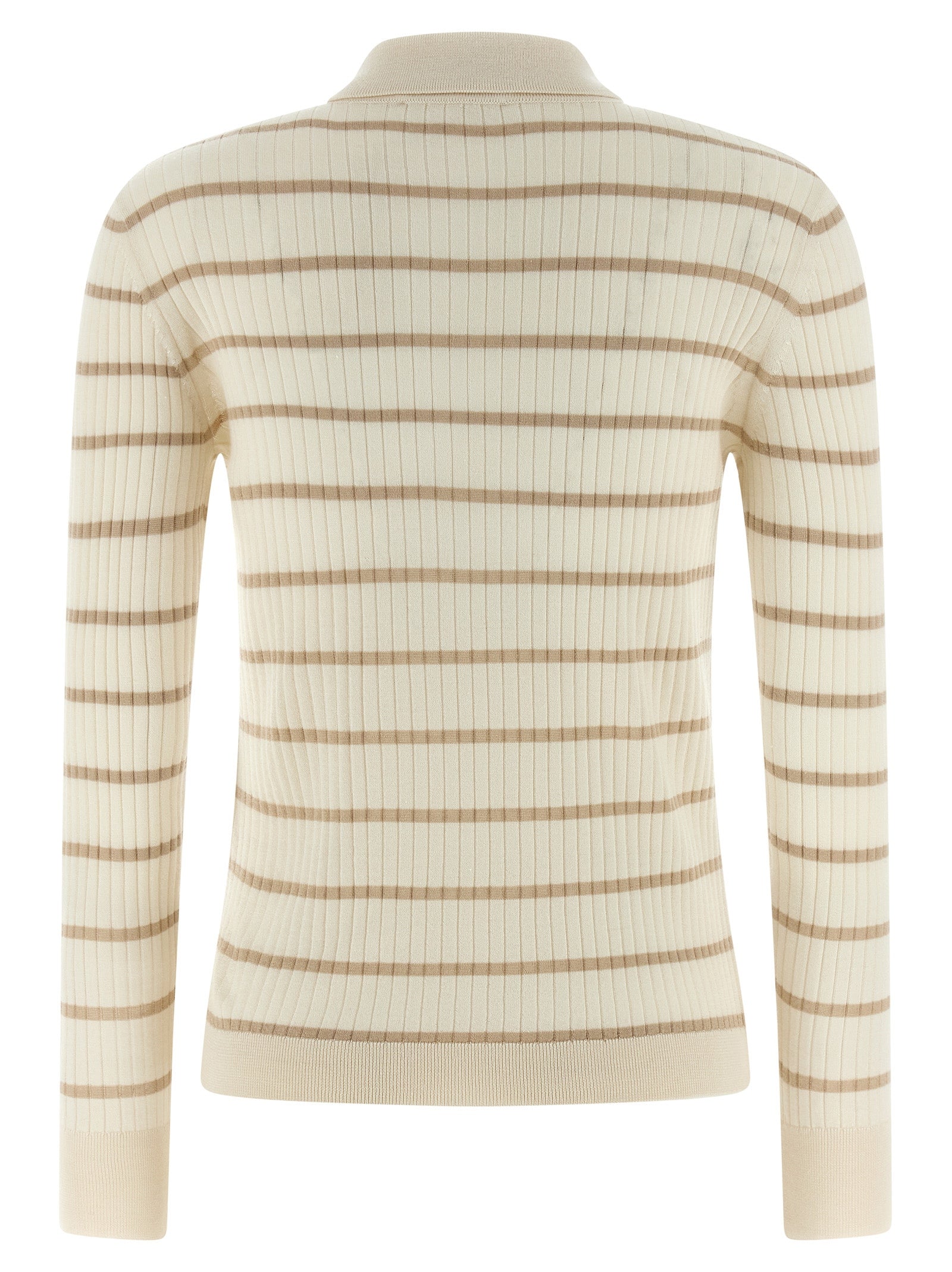 Beige Cashmere Polo Shirt