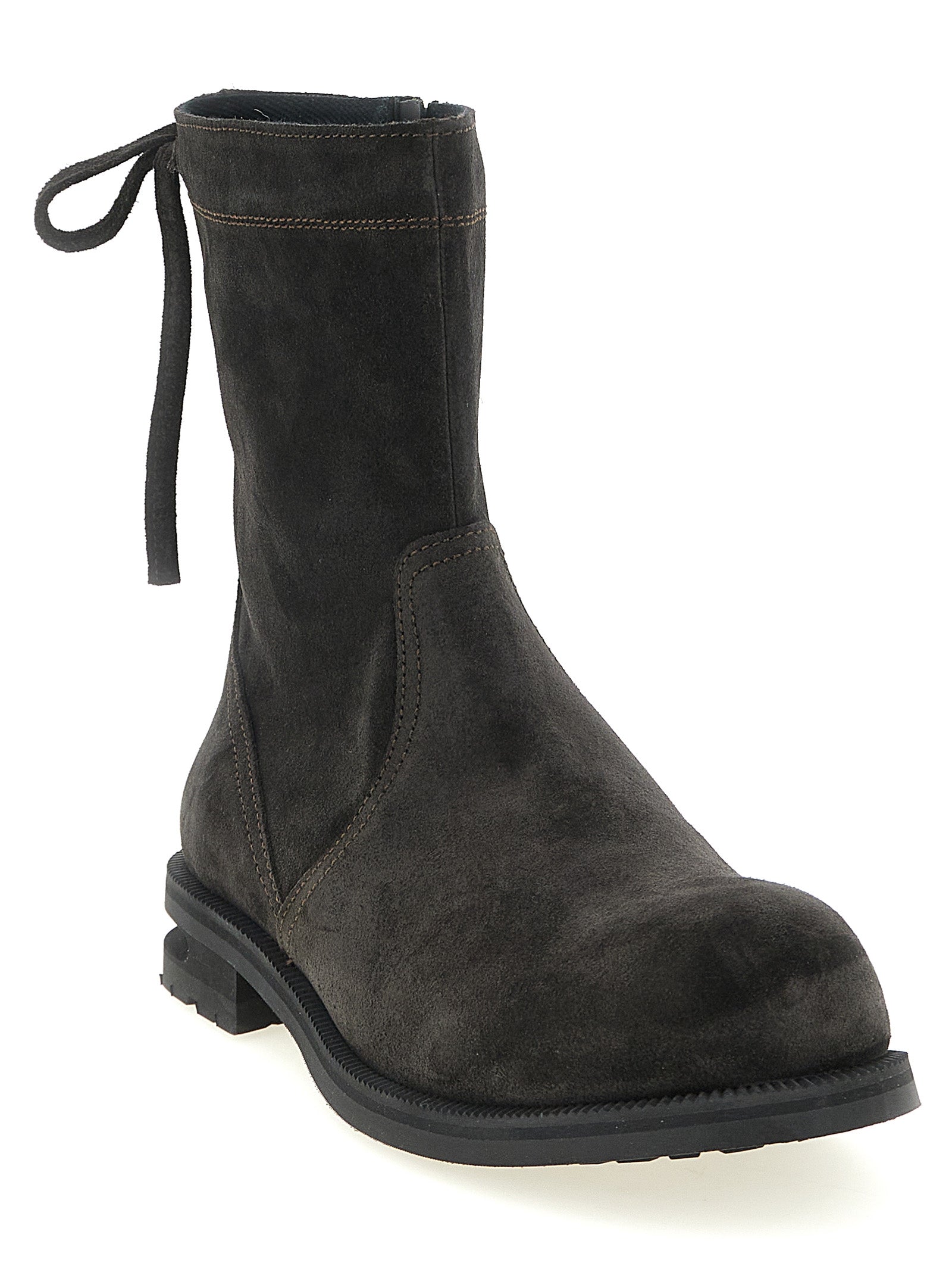 Brown Calfskin Ankle Boots