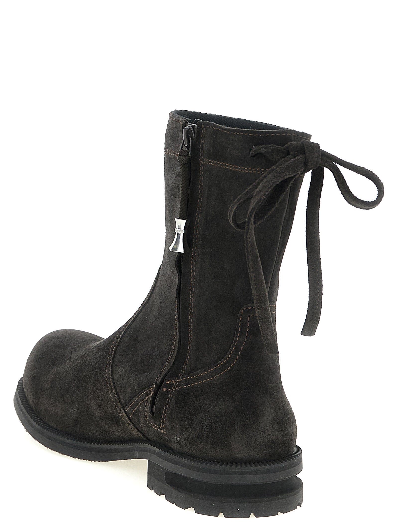 Brown Calfskin Ankle Boots