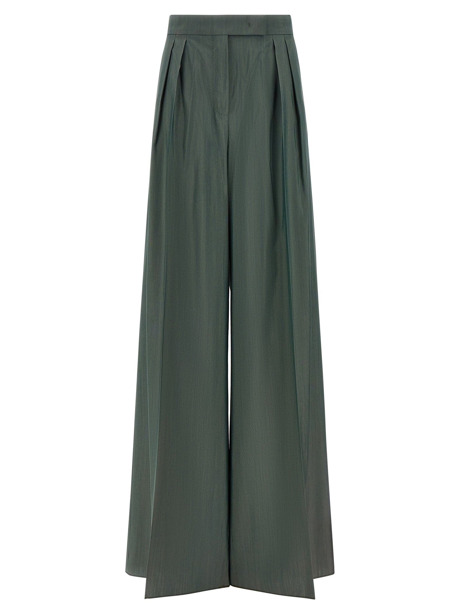 Bicolor Virgin Wool Casual Pants