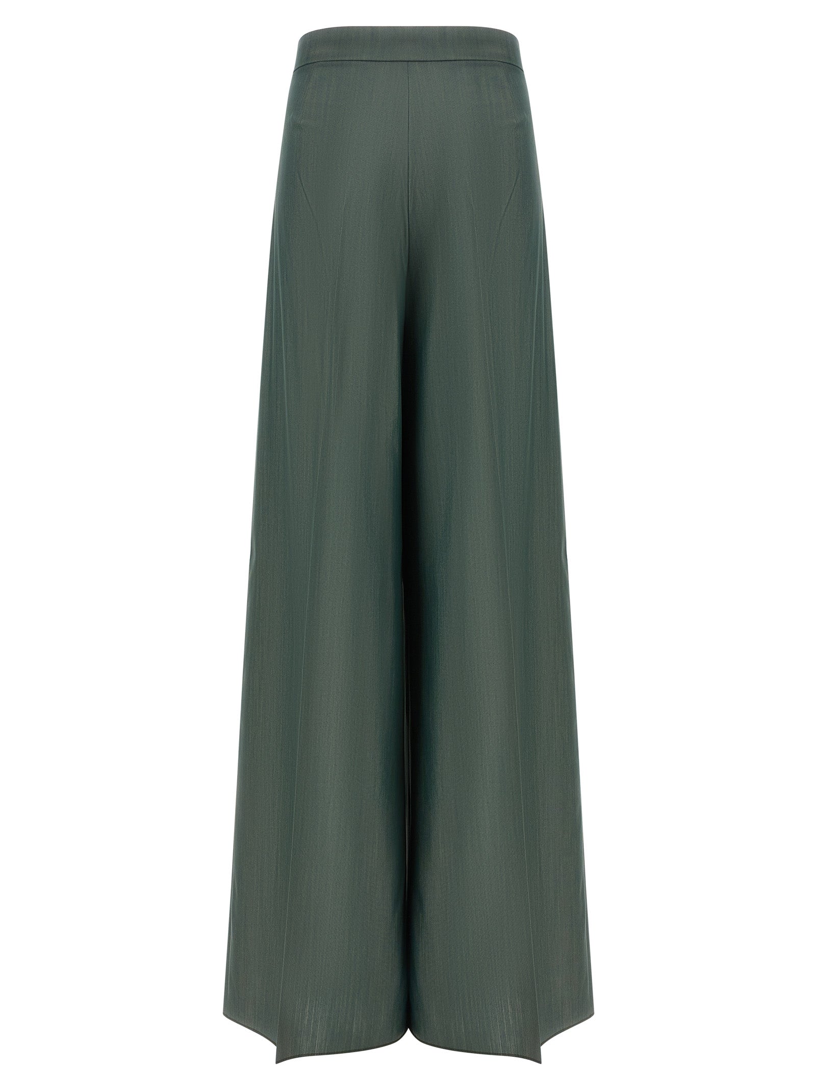 Bicolor Virgin Wool Casual Pants