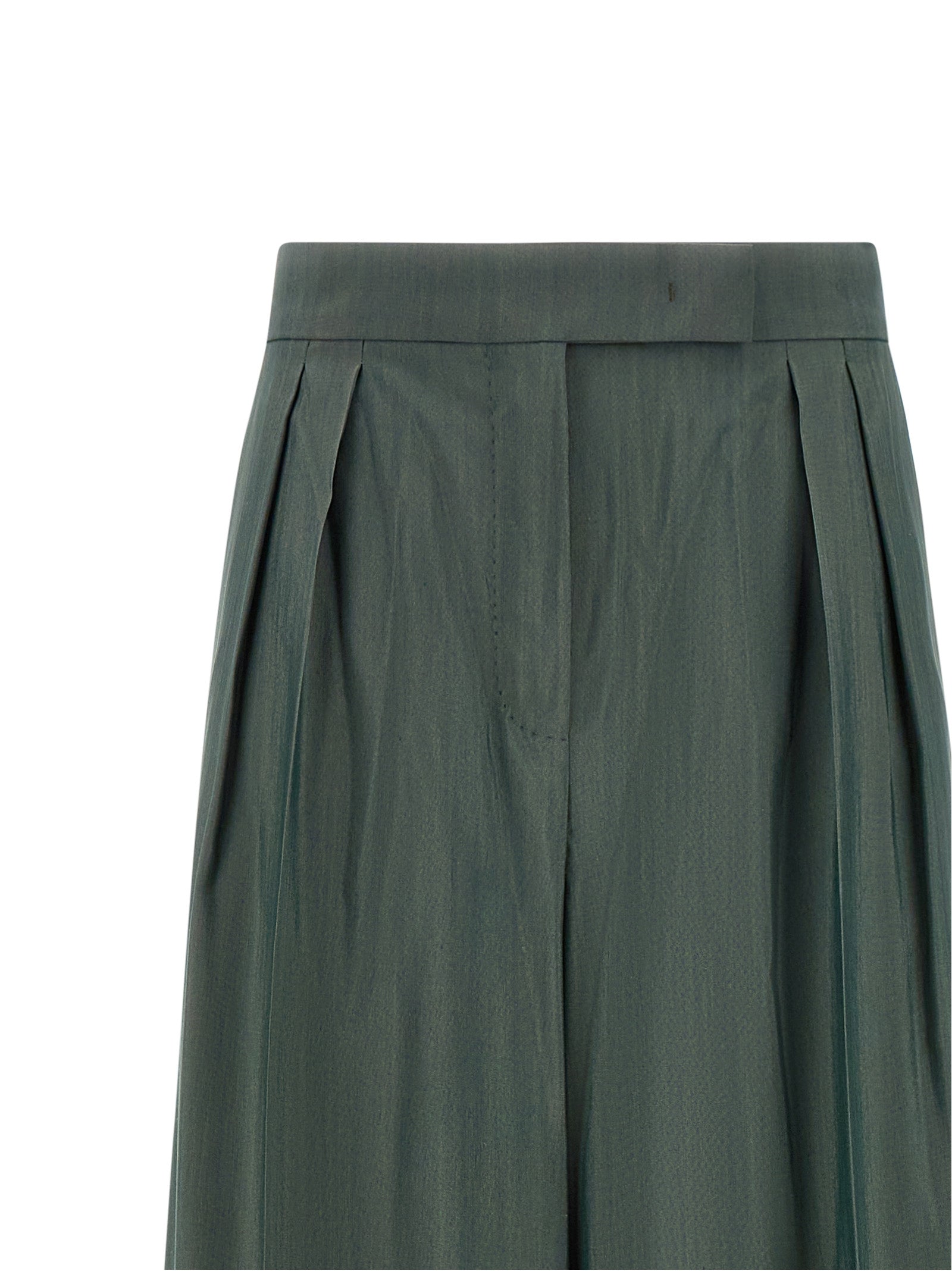 Bicolor Virgin Wool Casual Pants