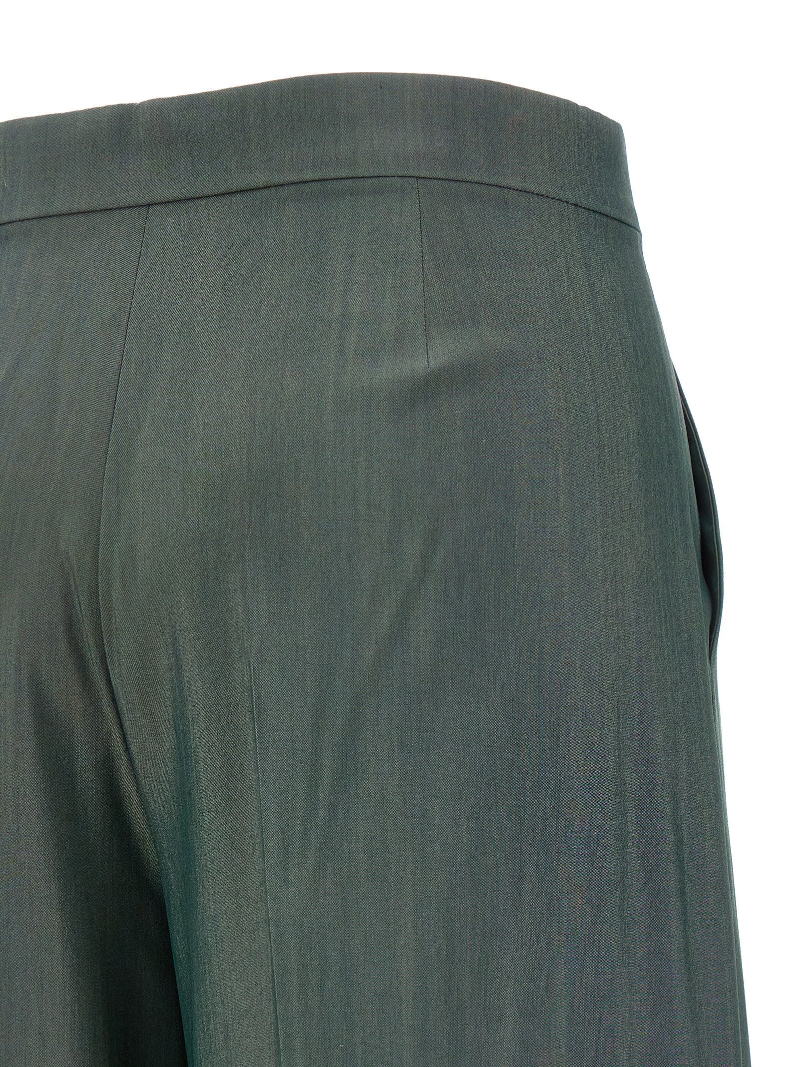 Bicolor Virgin Wool Casual Pants