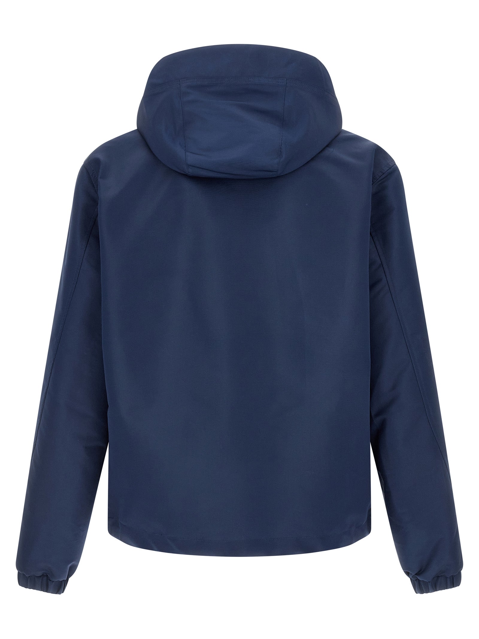 Blue Polyester Shell Jacket
