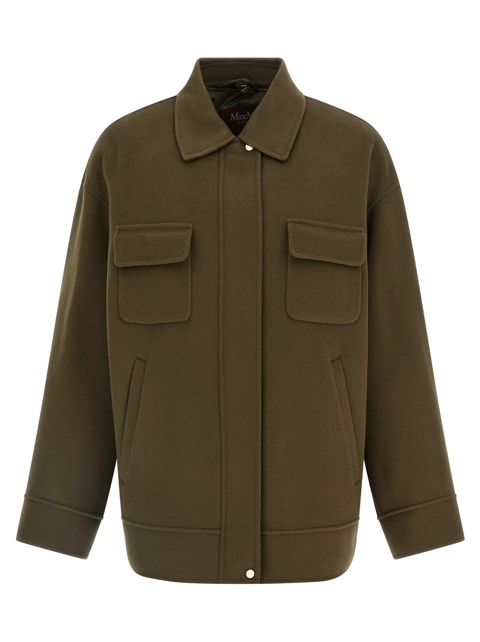 Bicolor Virgin Wool Coat