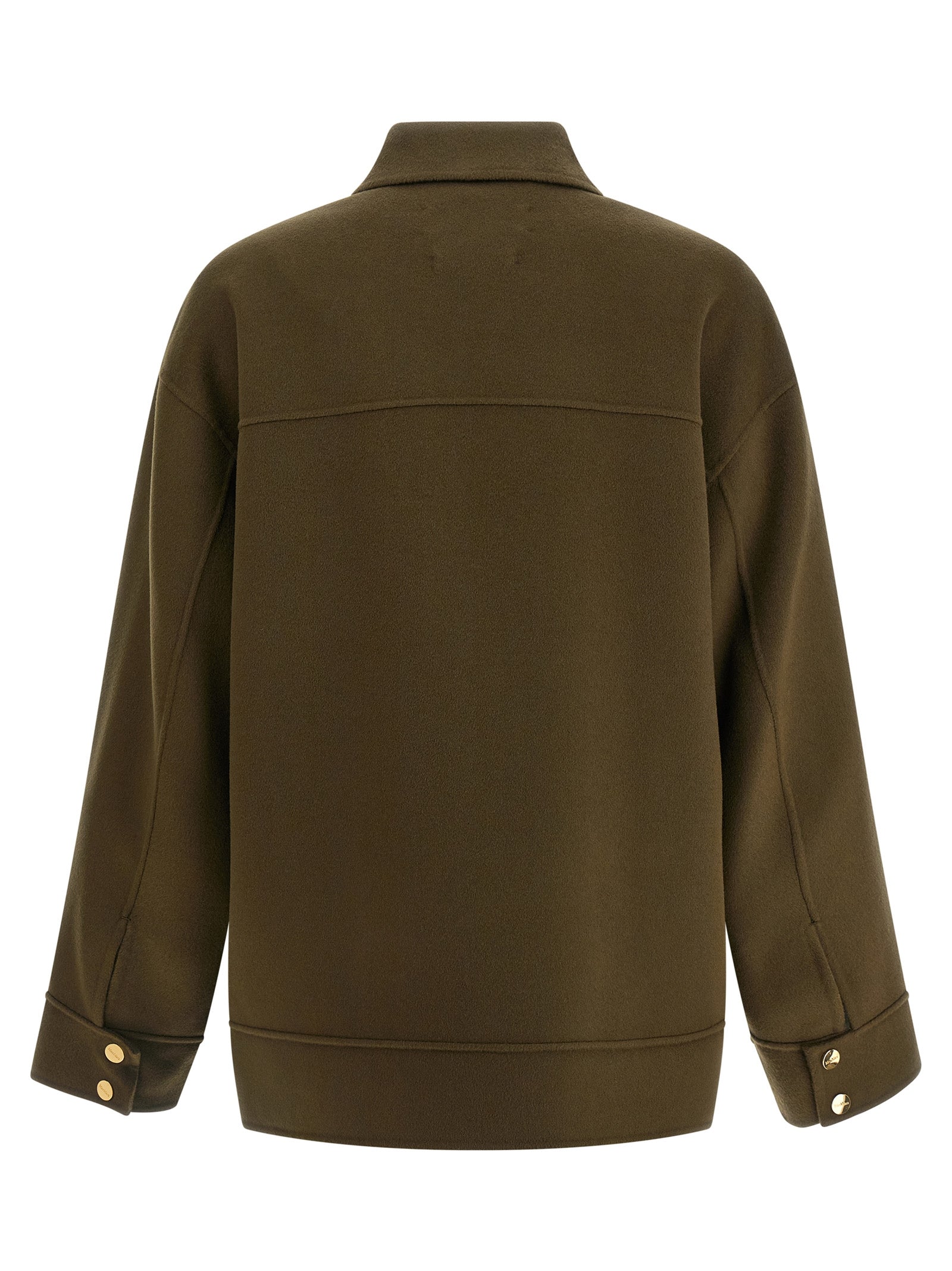 Bicolor Virgin Wool Coat