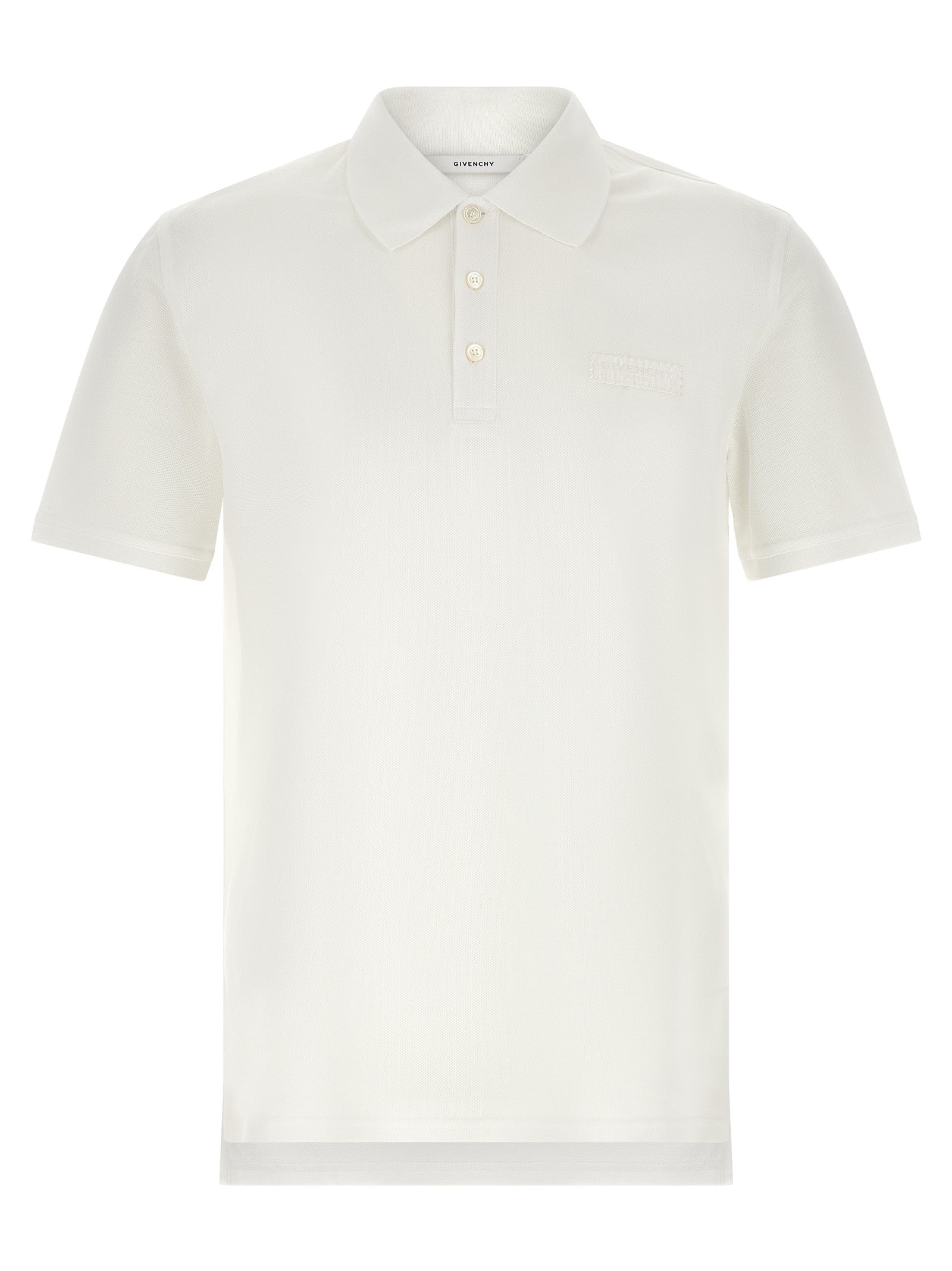White Cotton Polo Shirt
