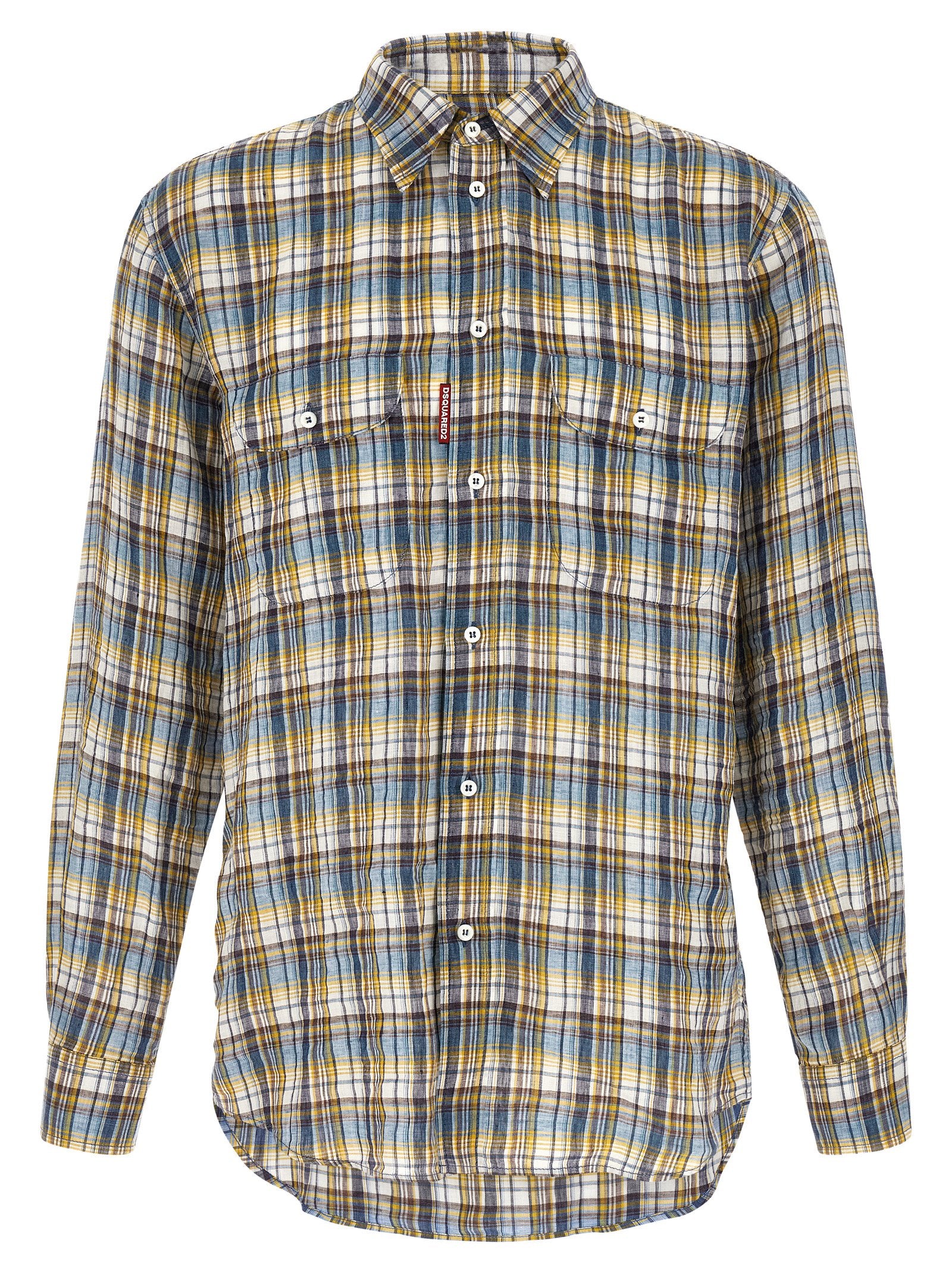 Multicolor Linen Blouse