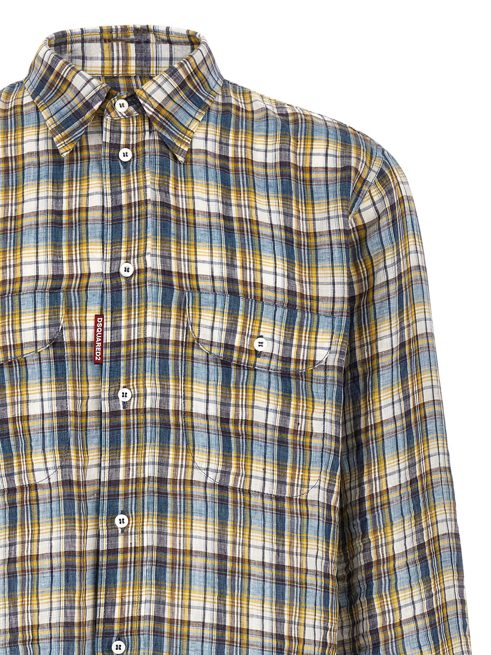 Multicolor Linen Blouse