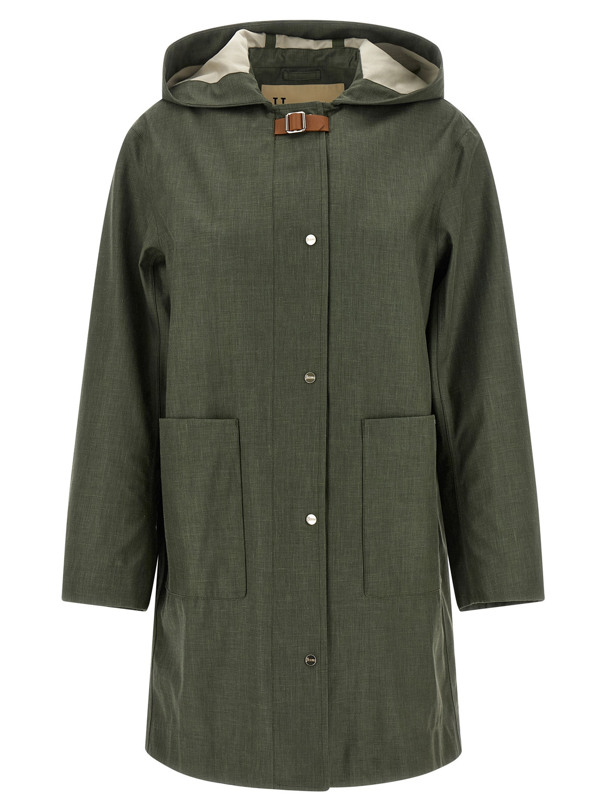 Bicolor Linen Coat