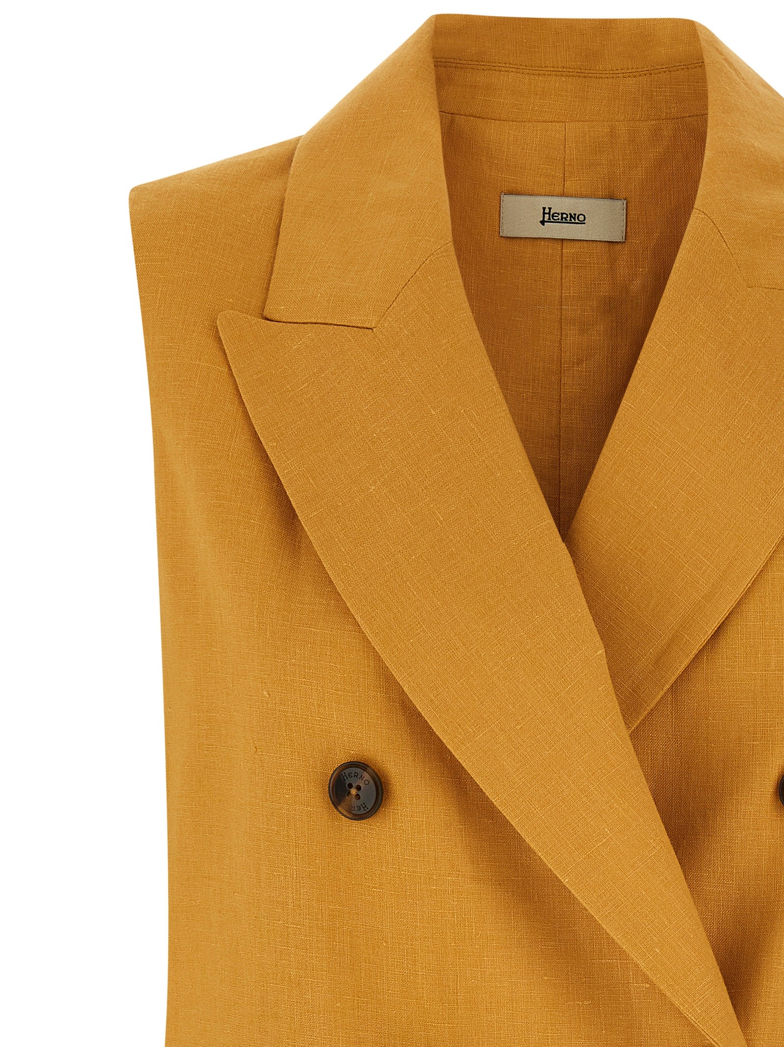 Multicolor Linen Sleeveless Jacket