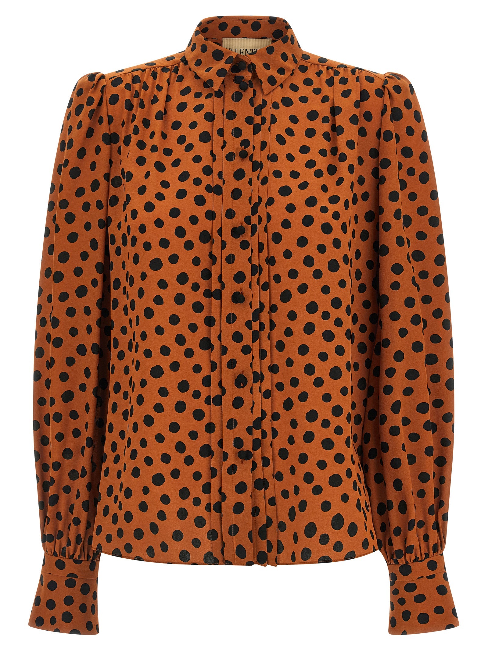 Orange Silk Blouse
