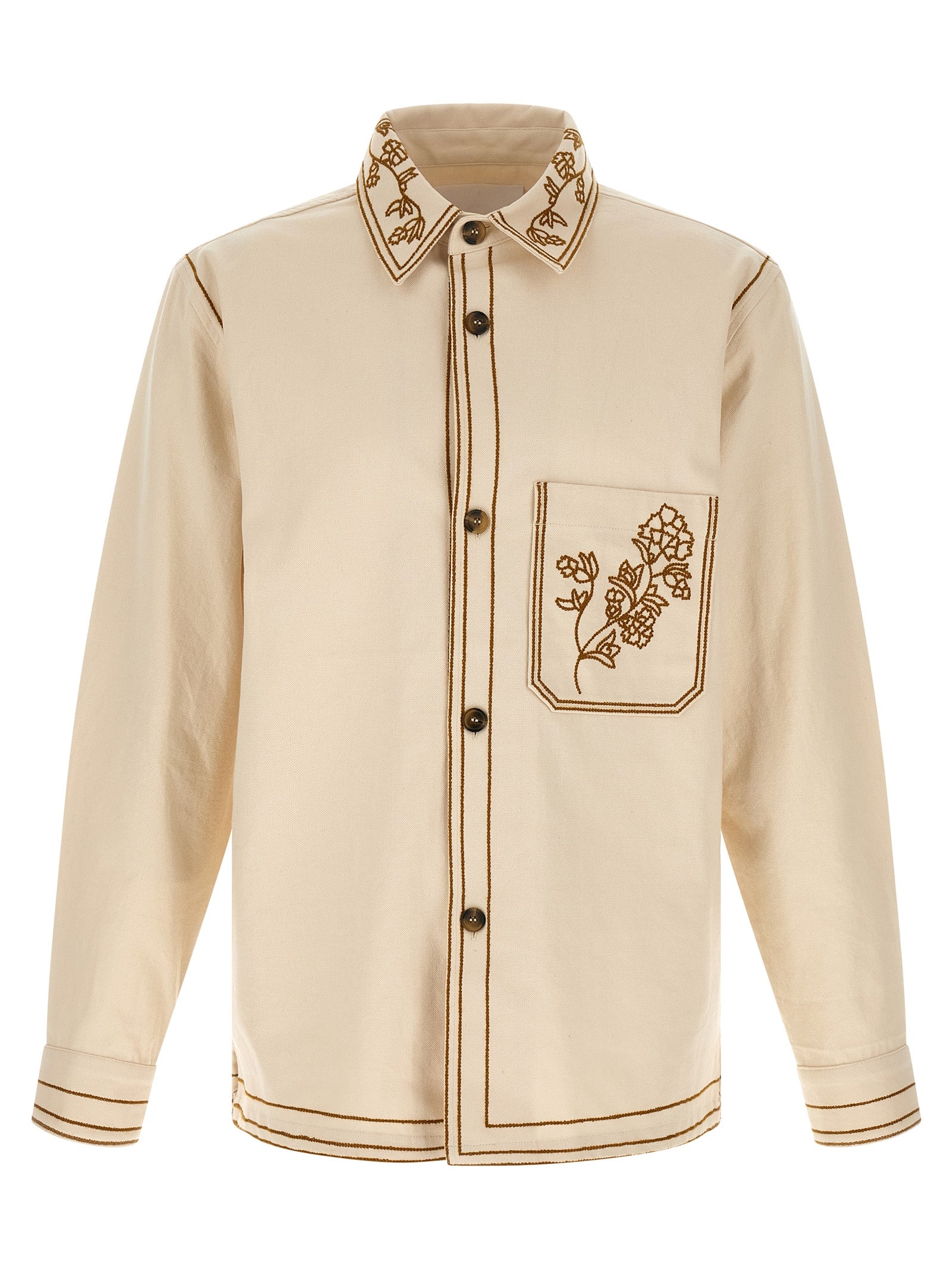 Beige Denim Shirt