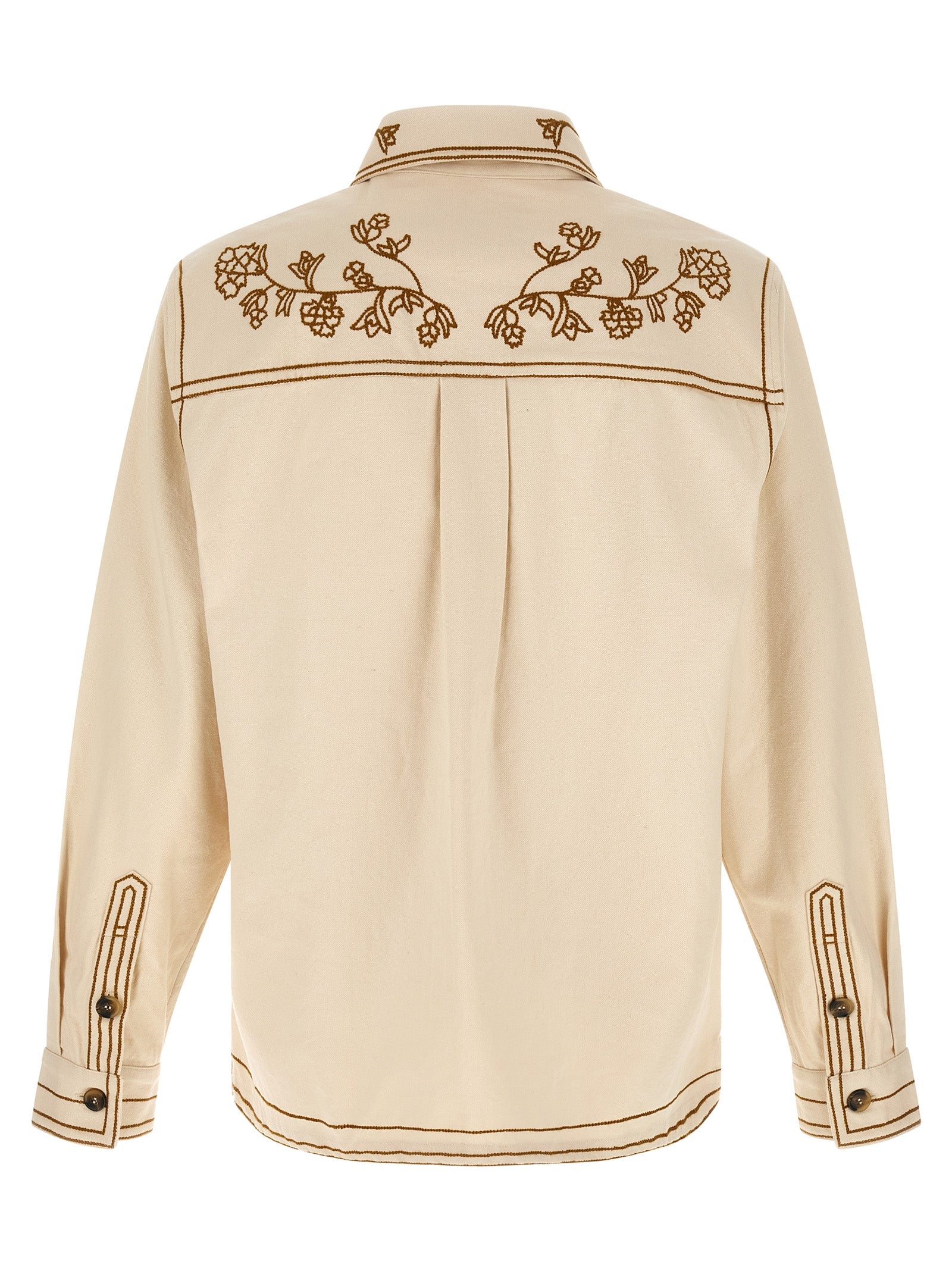 Beige Denim Shirt