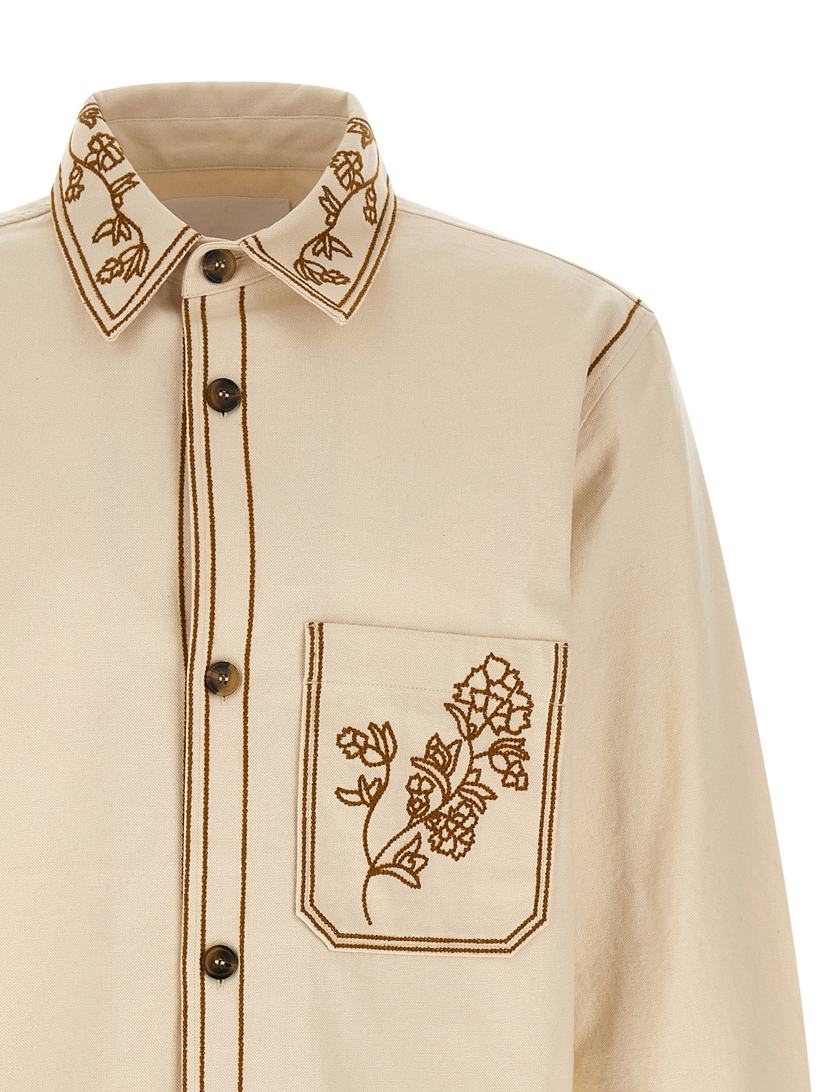 Beige Denim Shirt