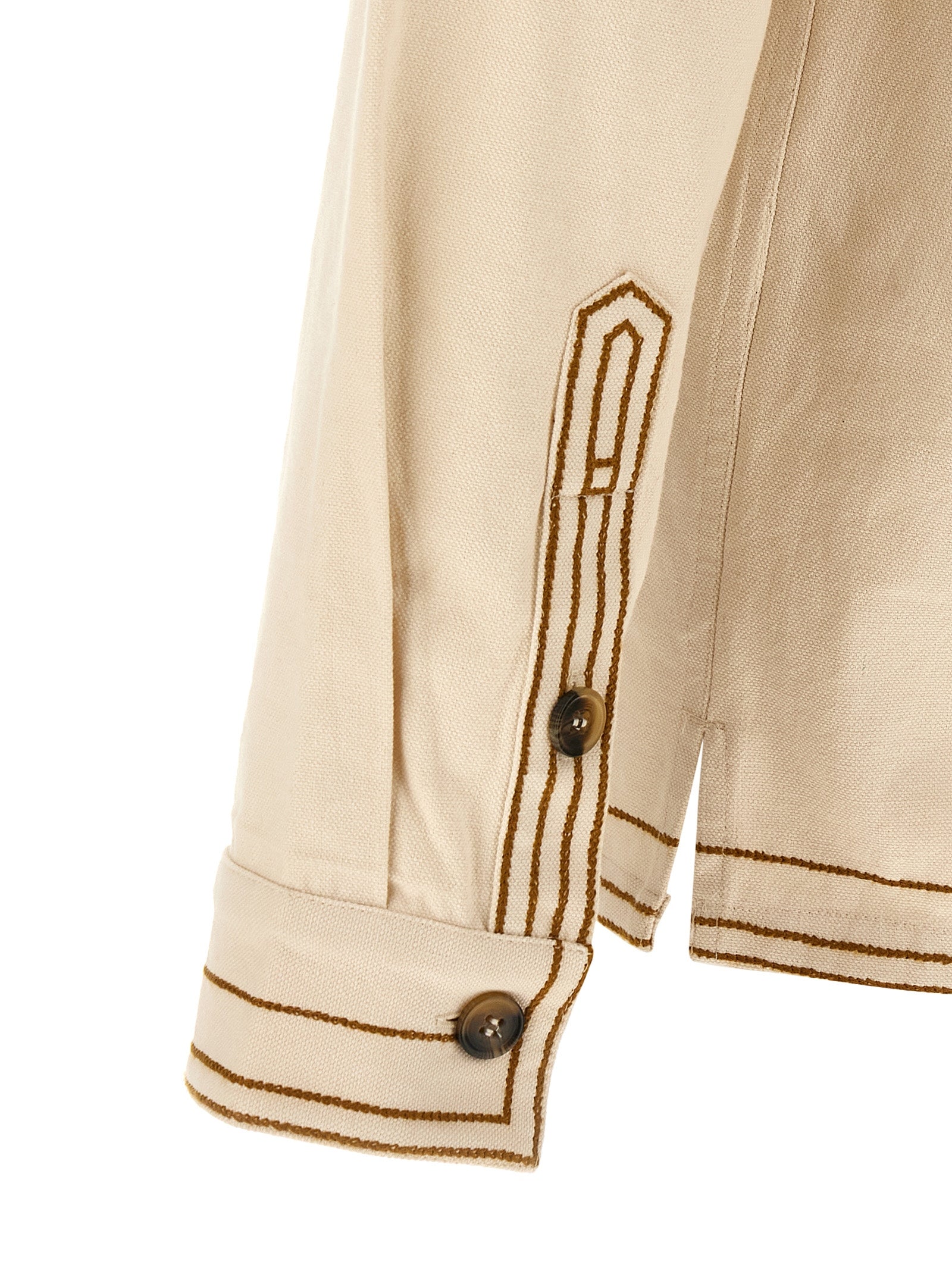 Beige Denim Shirt