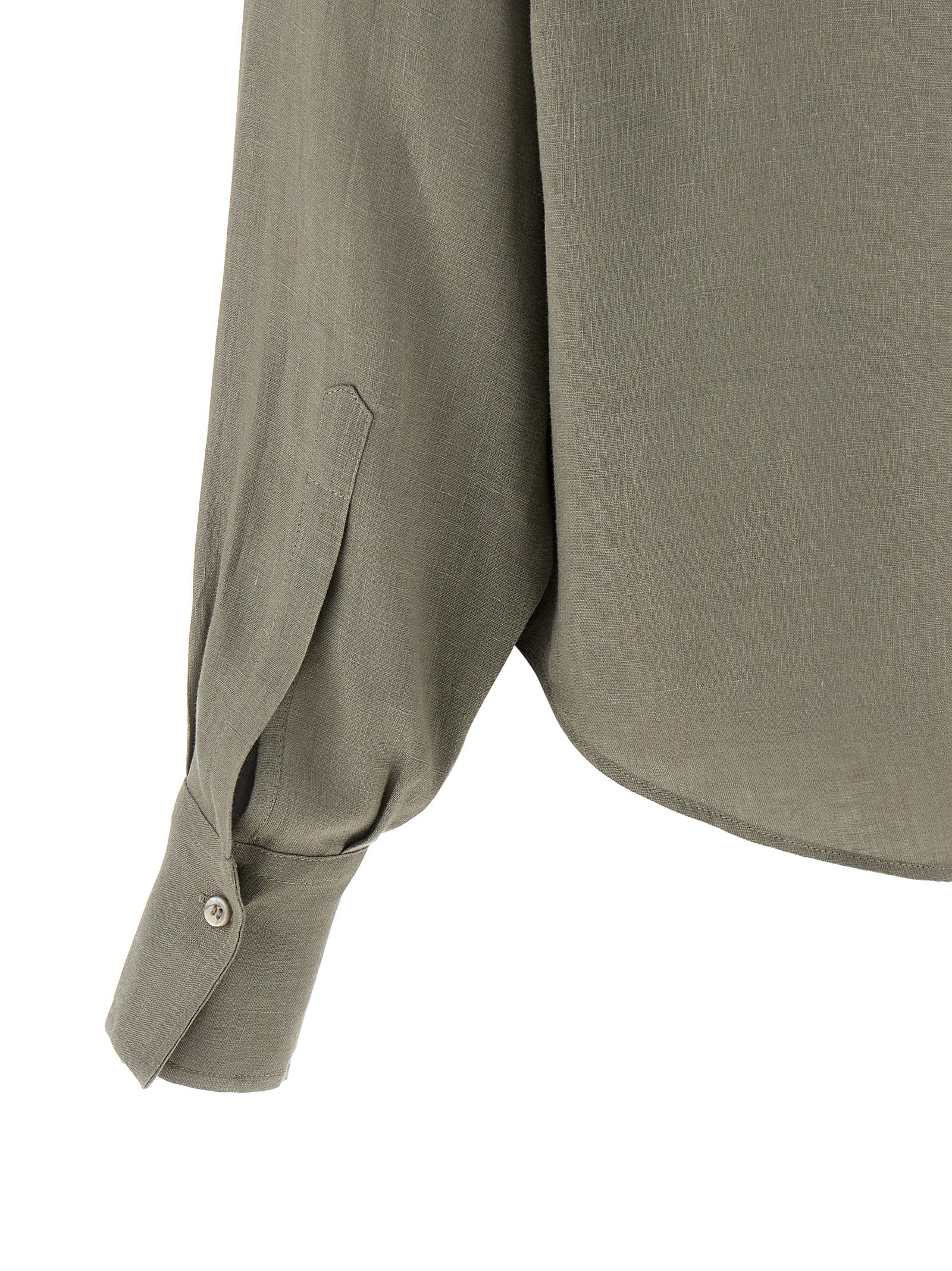 Bicolor Linen Blouse