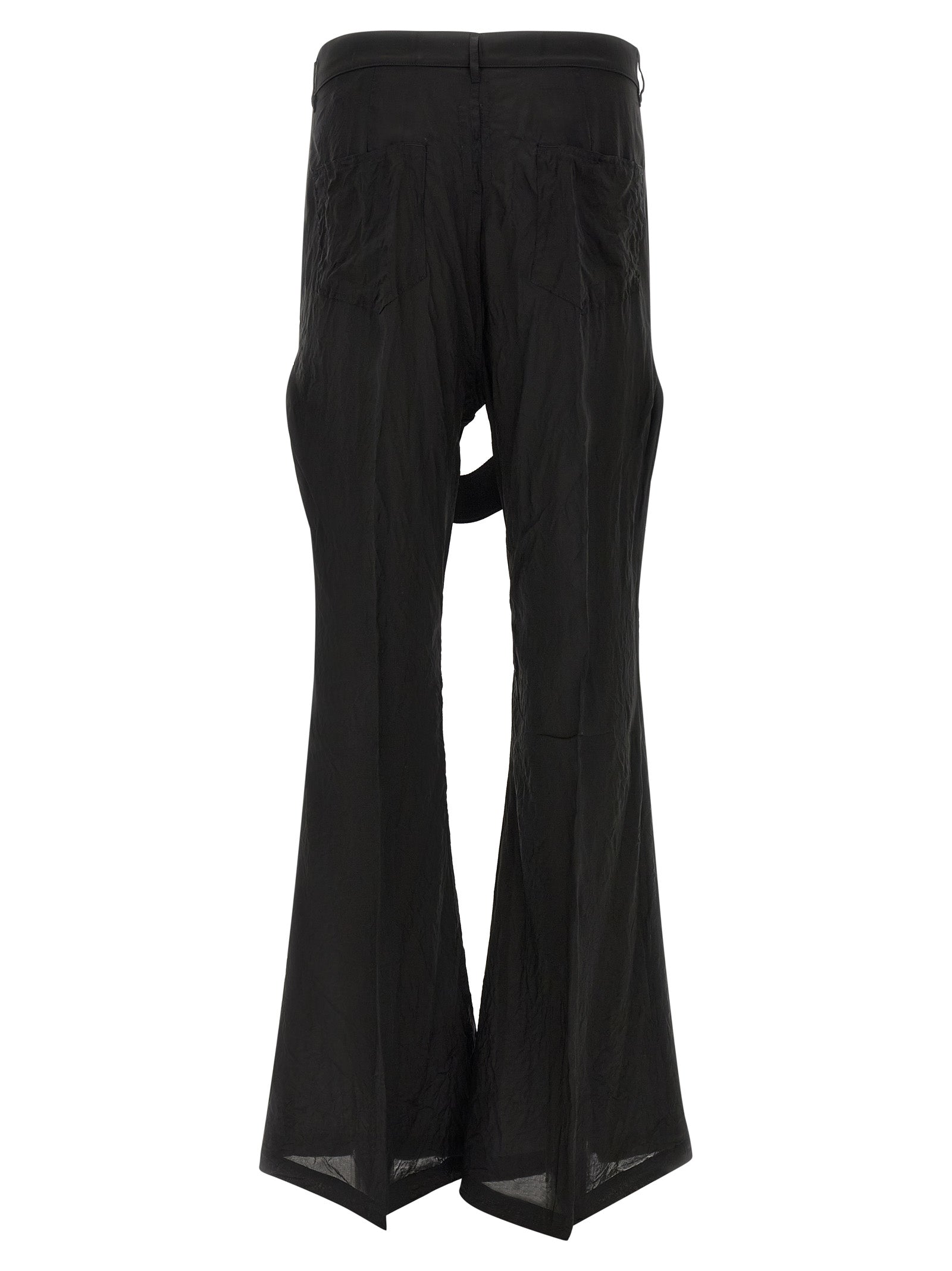 Black Copper Flared Pants