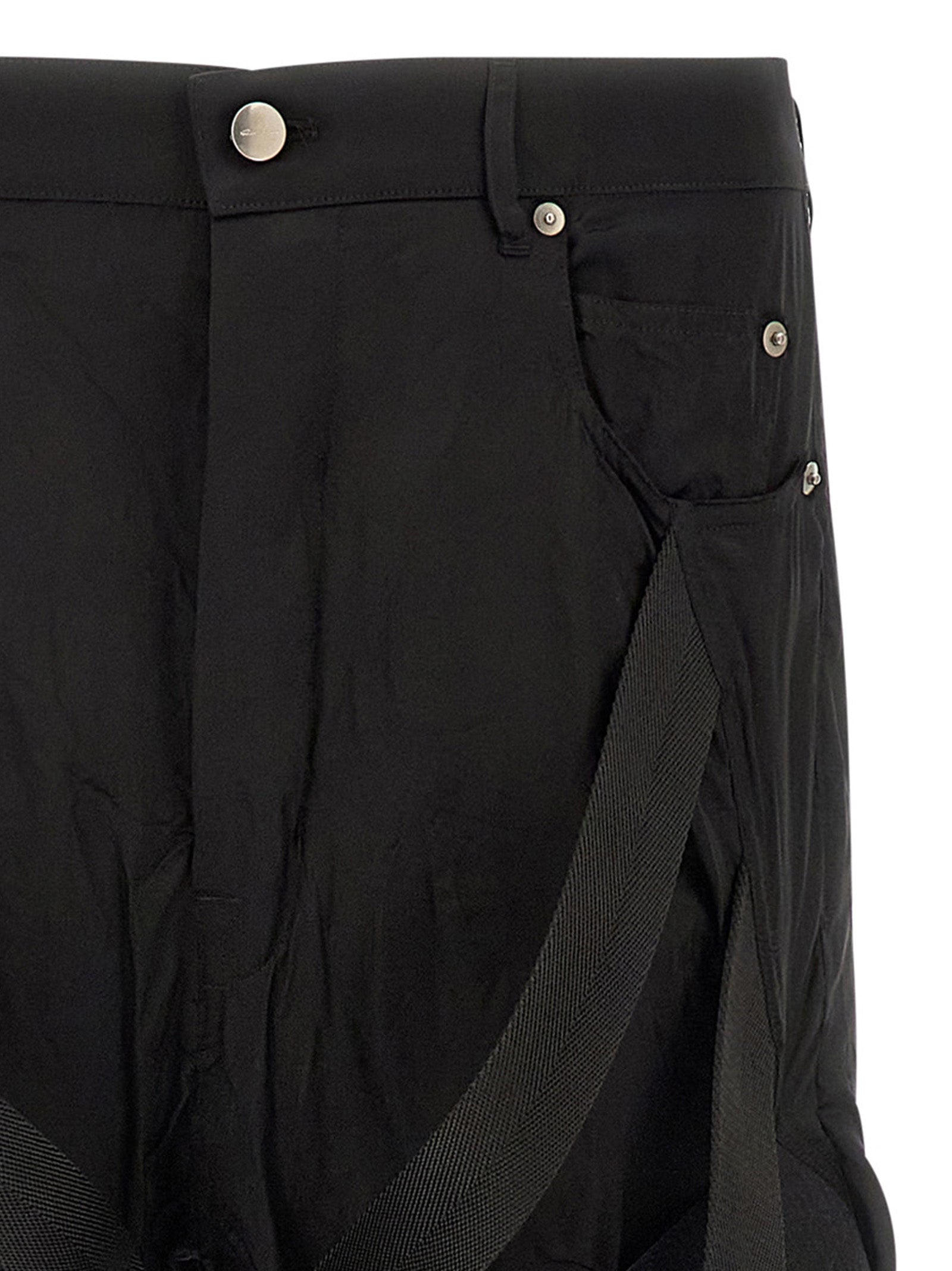 Black Copper Flared Pants