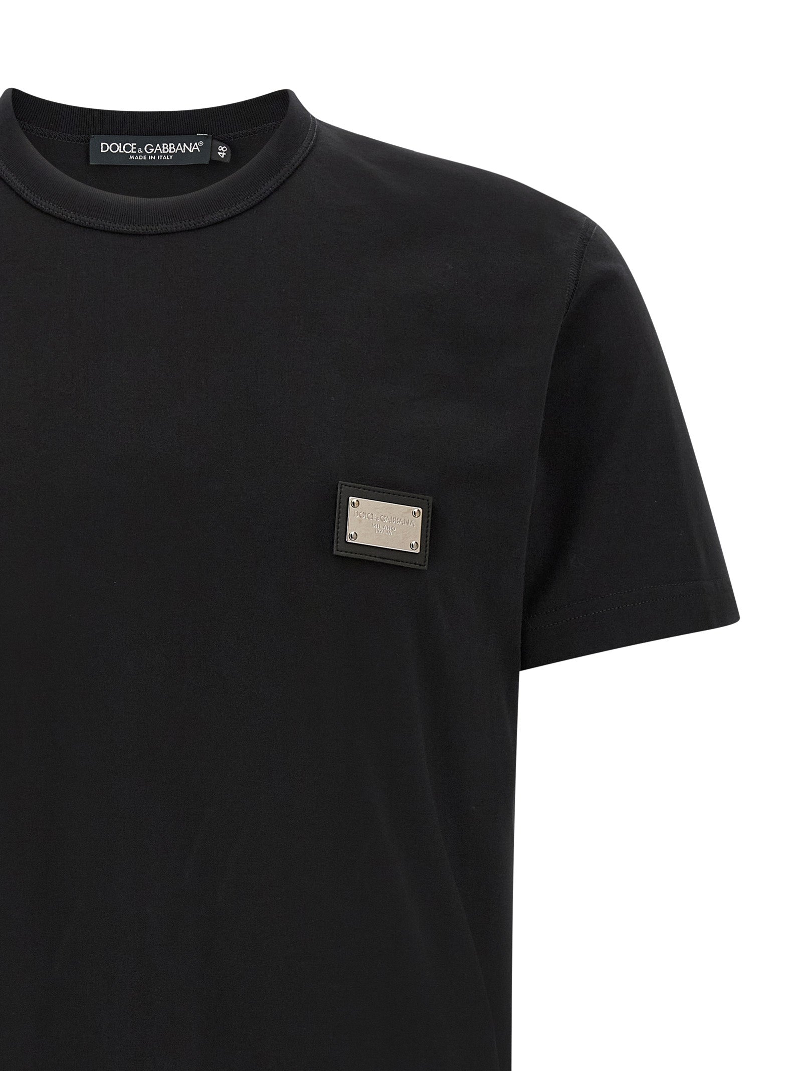Black Cotton T-Shirt