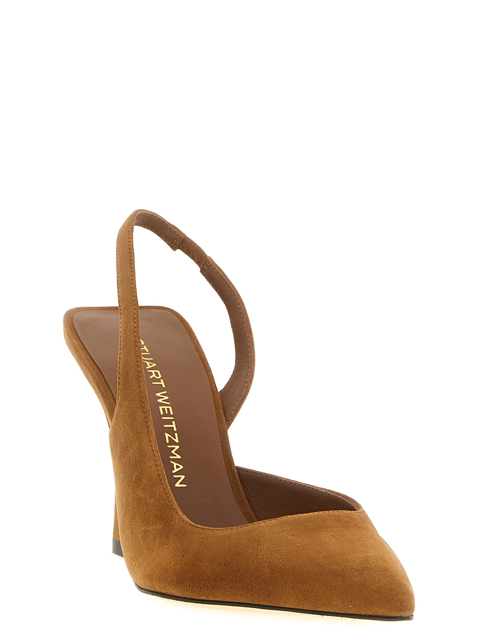 Brown Goatskin High Heel Pumps
