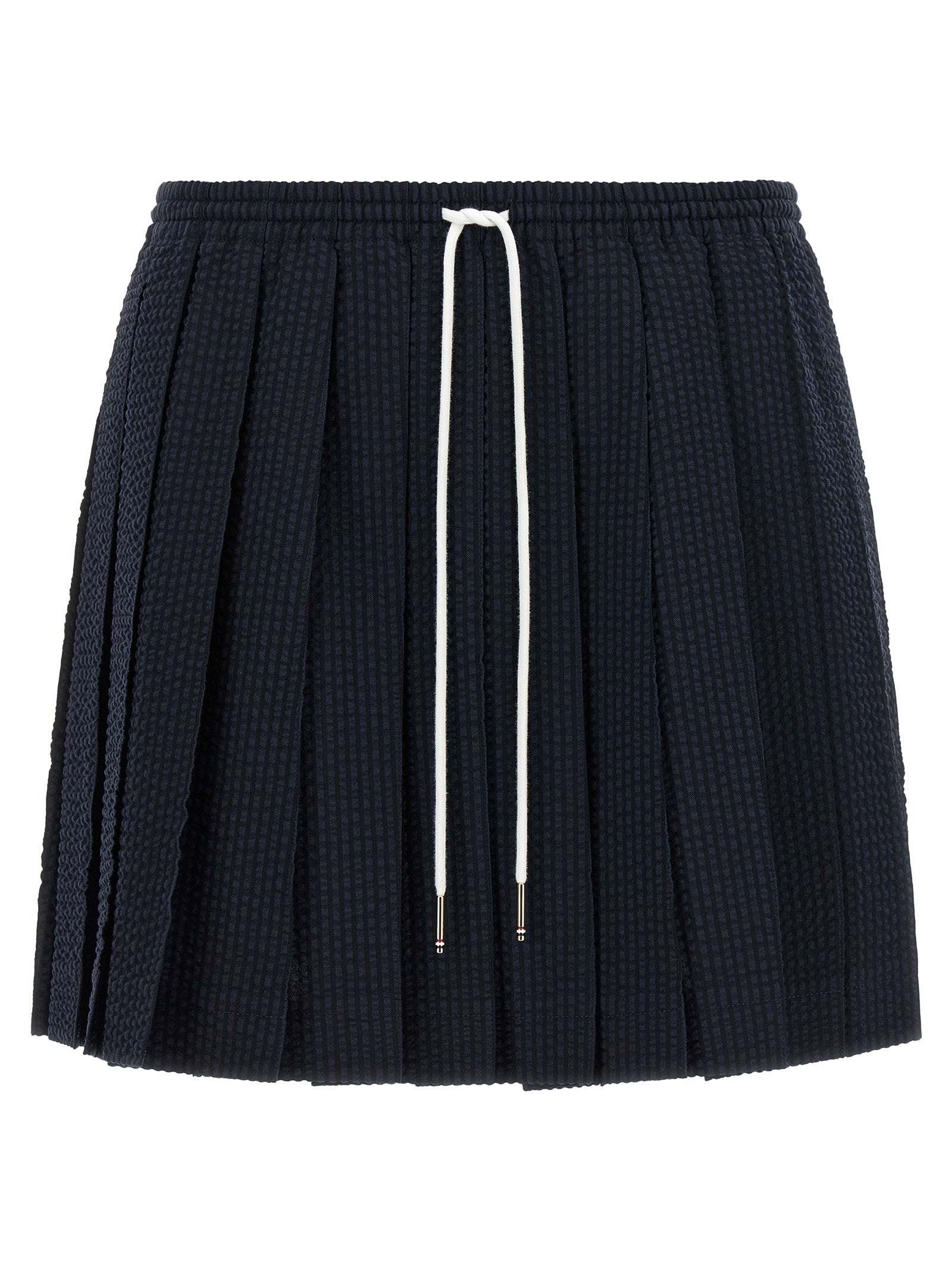 Blue Wool Long Skirt