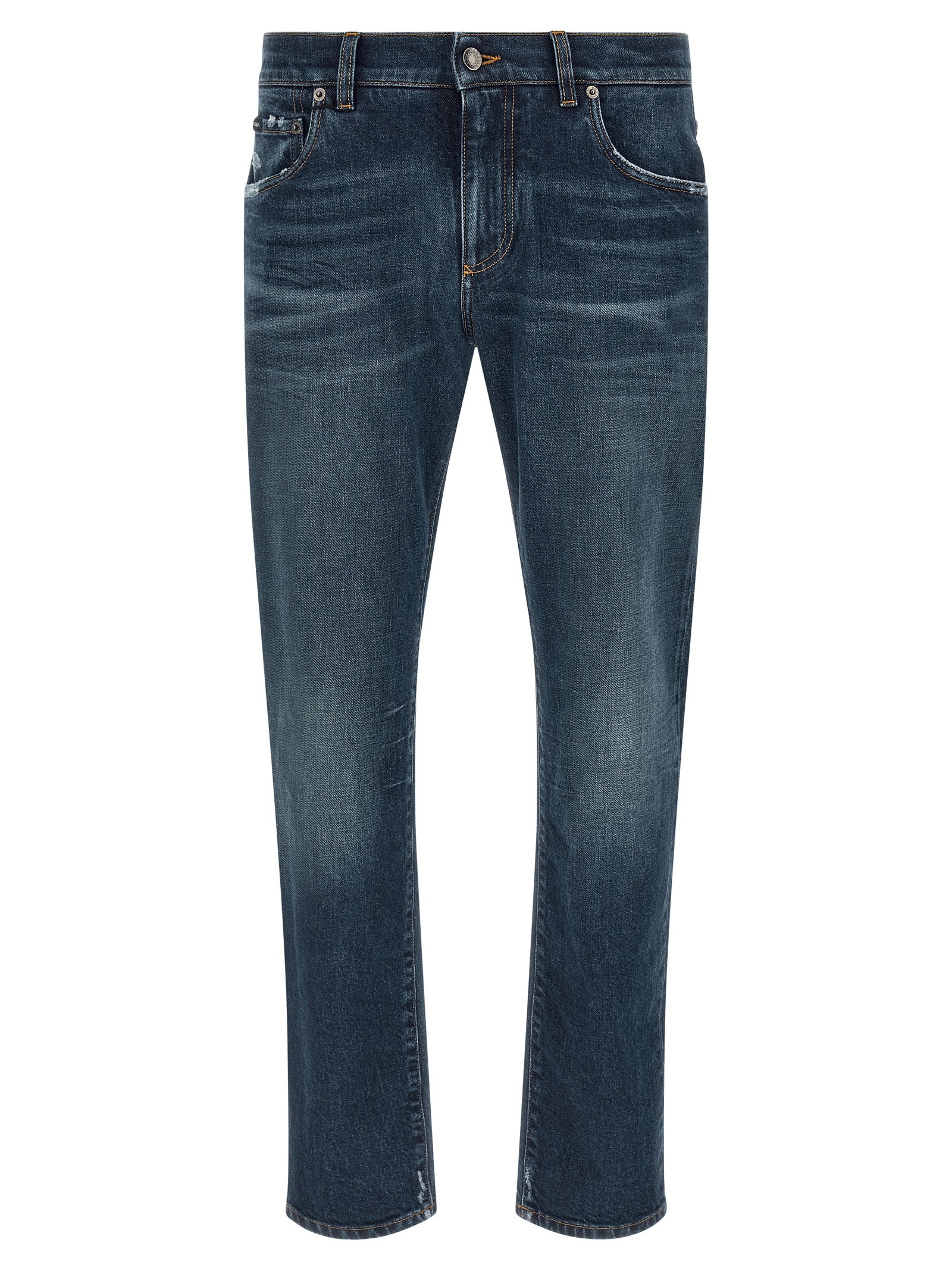 Blue Cotton Jeans Denim