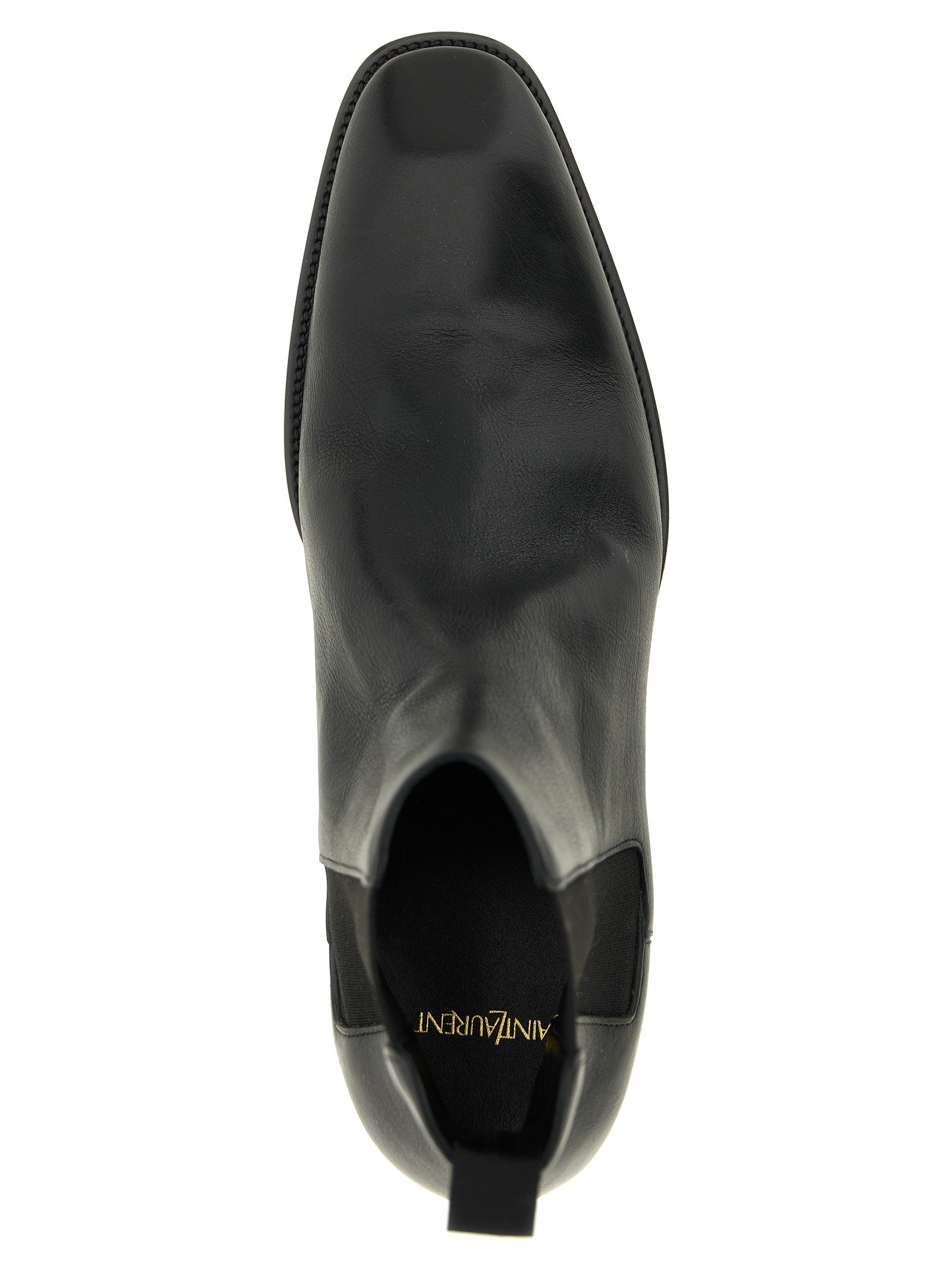 Black Calfskin Chelsea Boots