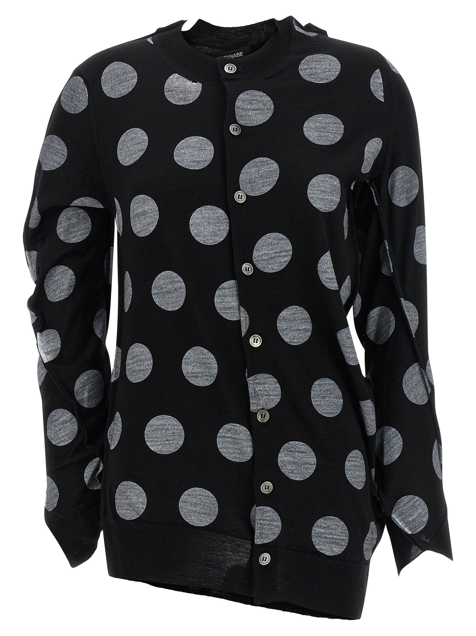 Bicolor Wool Cardigan