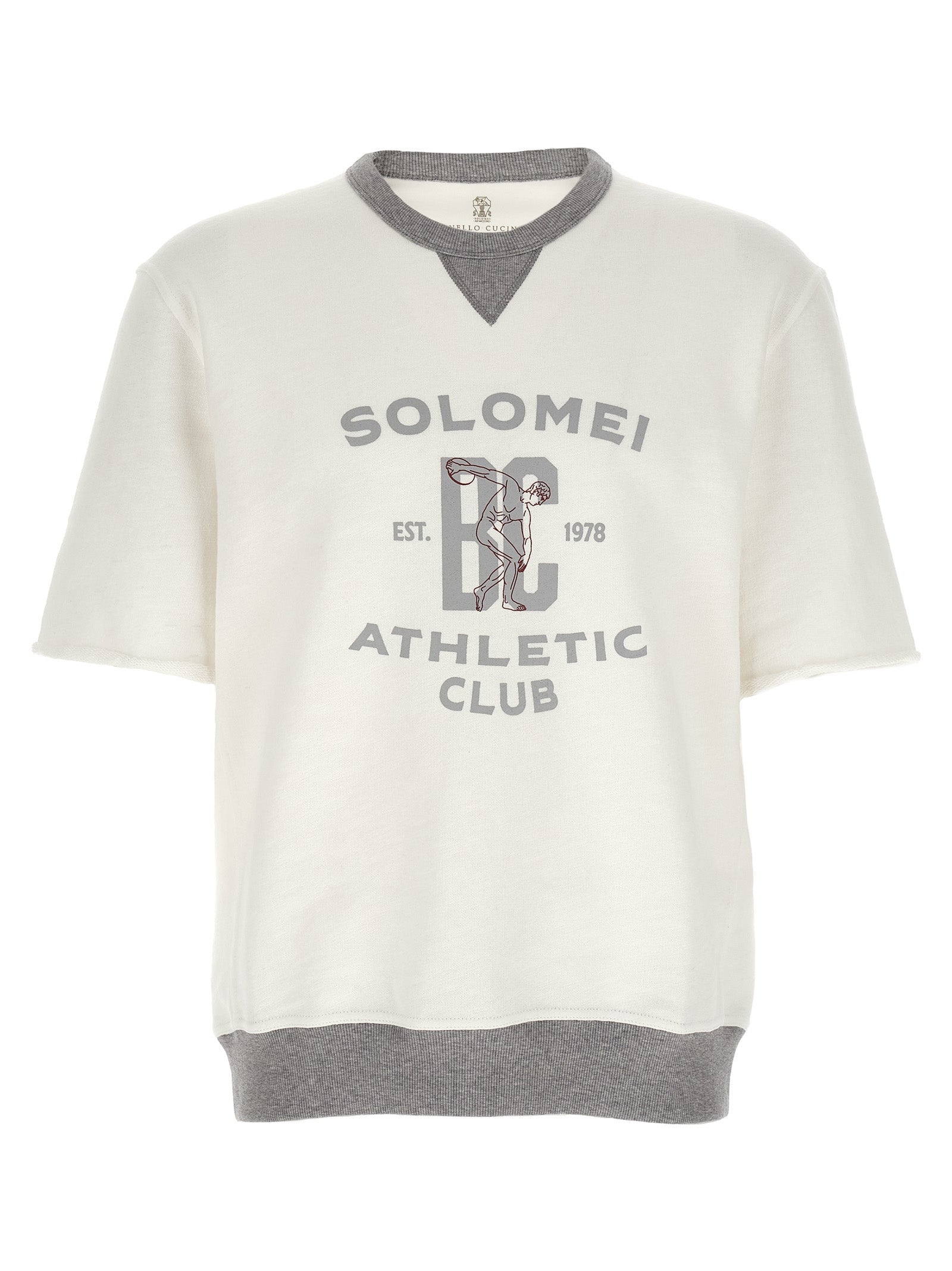 White Cotton Sweatshirt