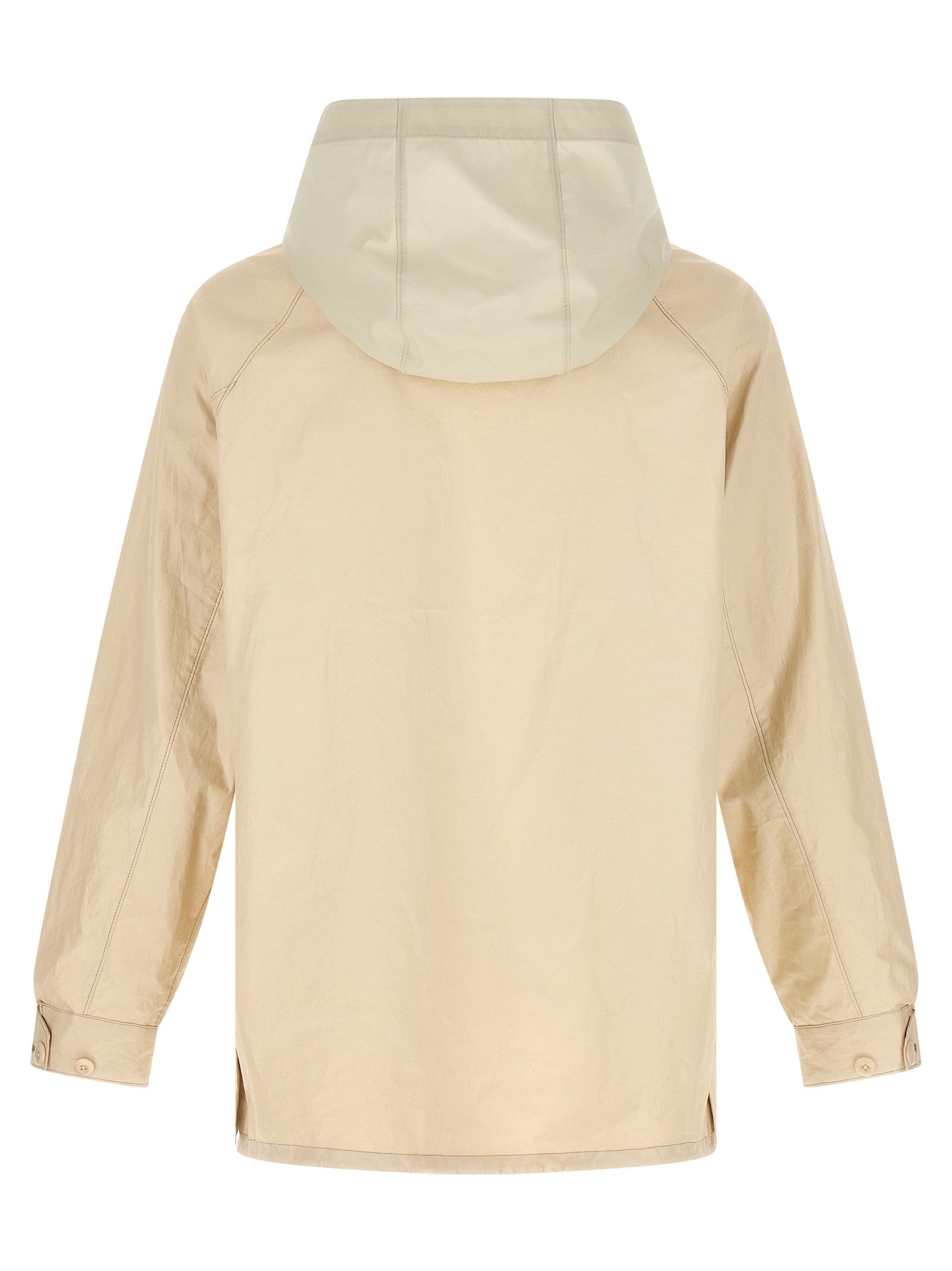 Beige Linen Shell Jacket