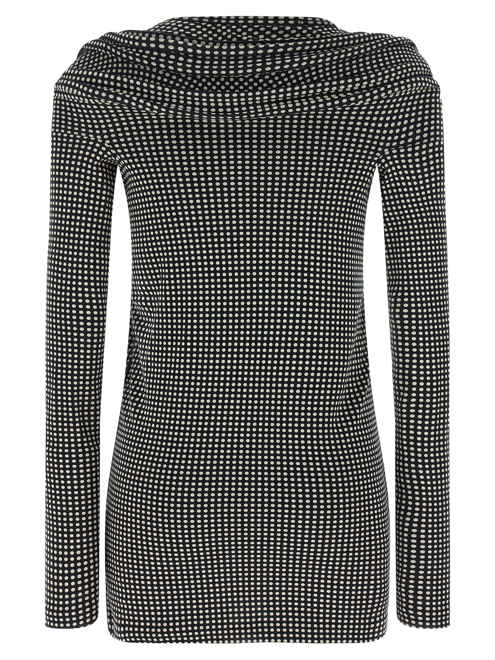Bicolor Cotton Short Dress