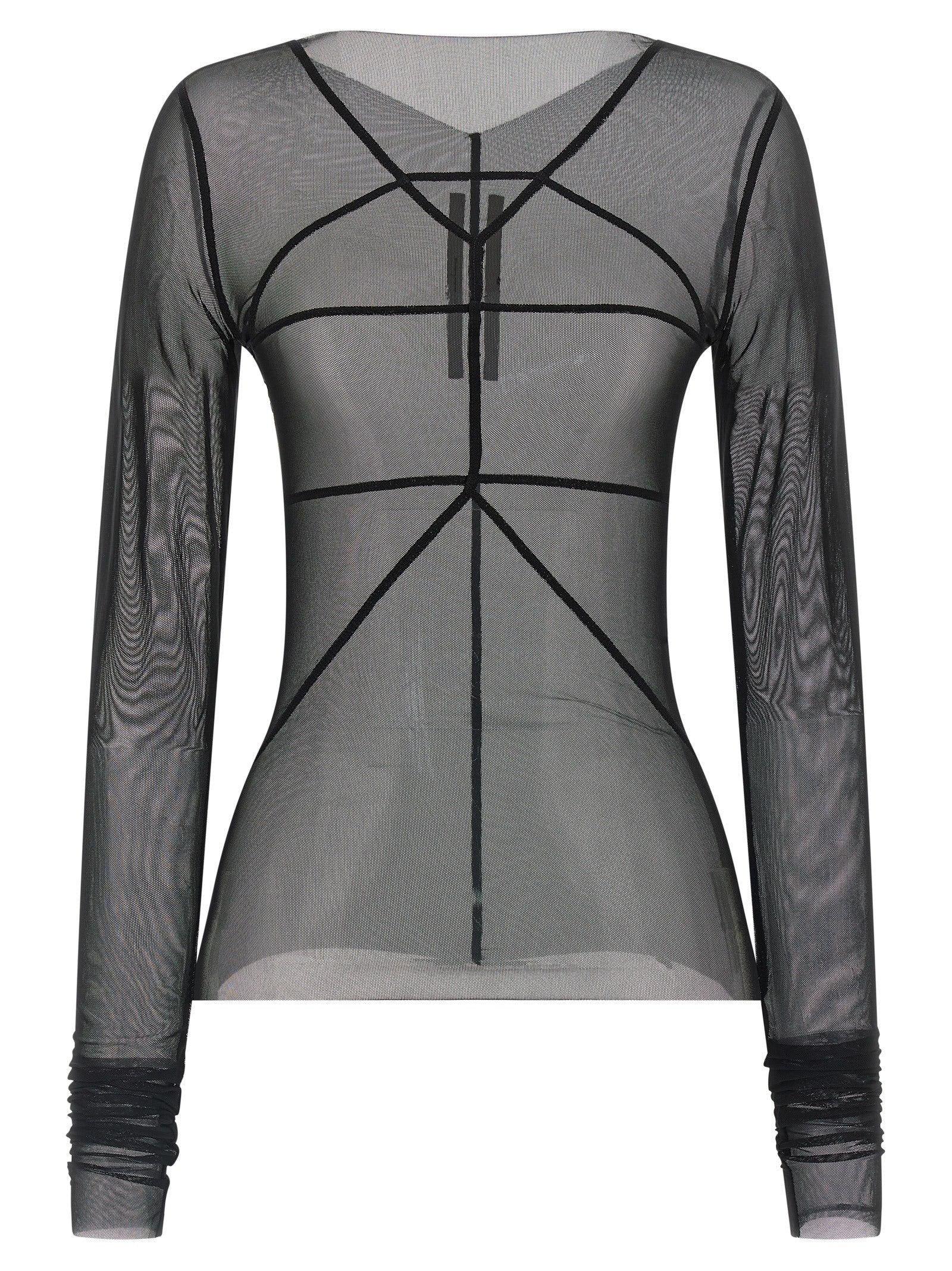Black Nylon Cardigan