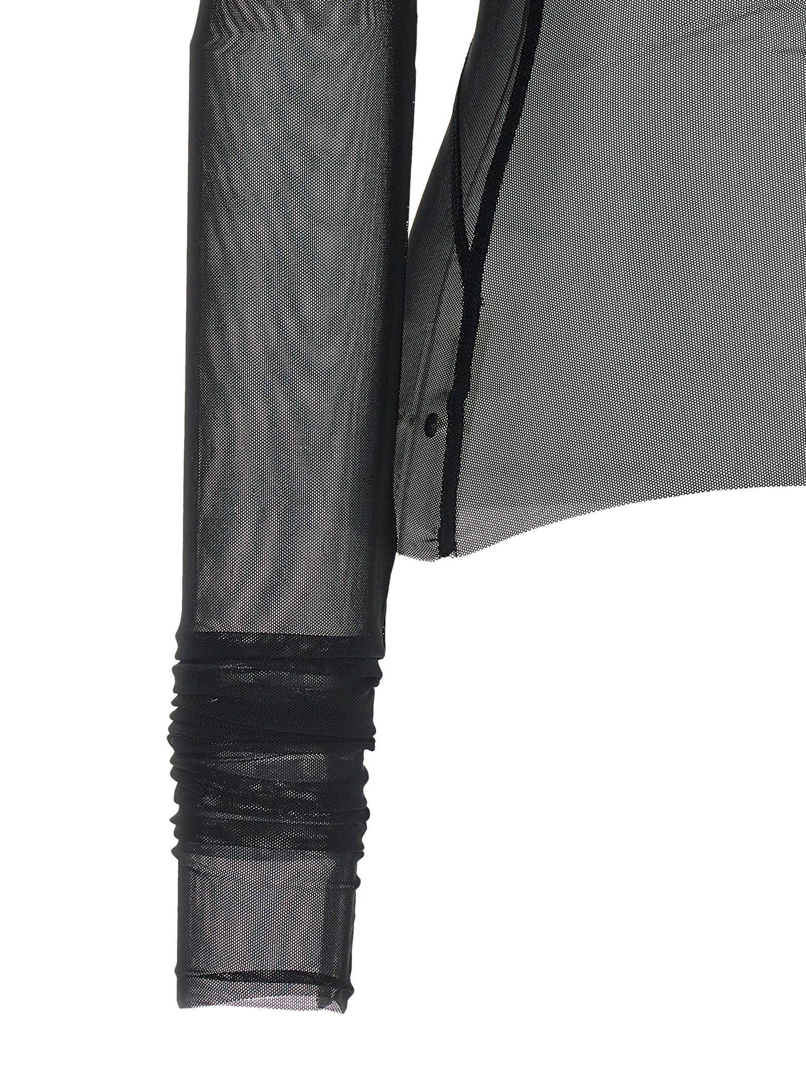 Black Nylon Cardigan
