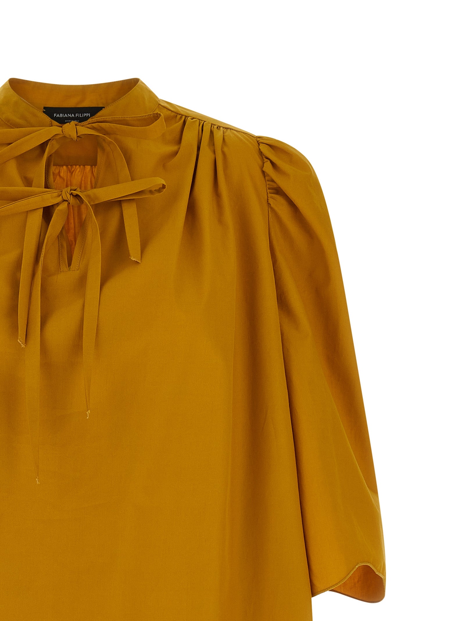 Bicolor Cotton Short Dress