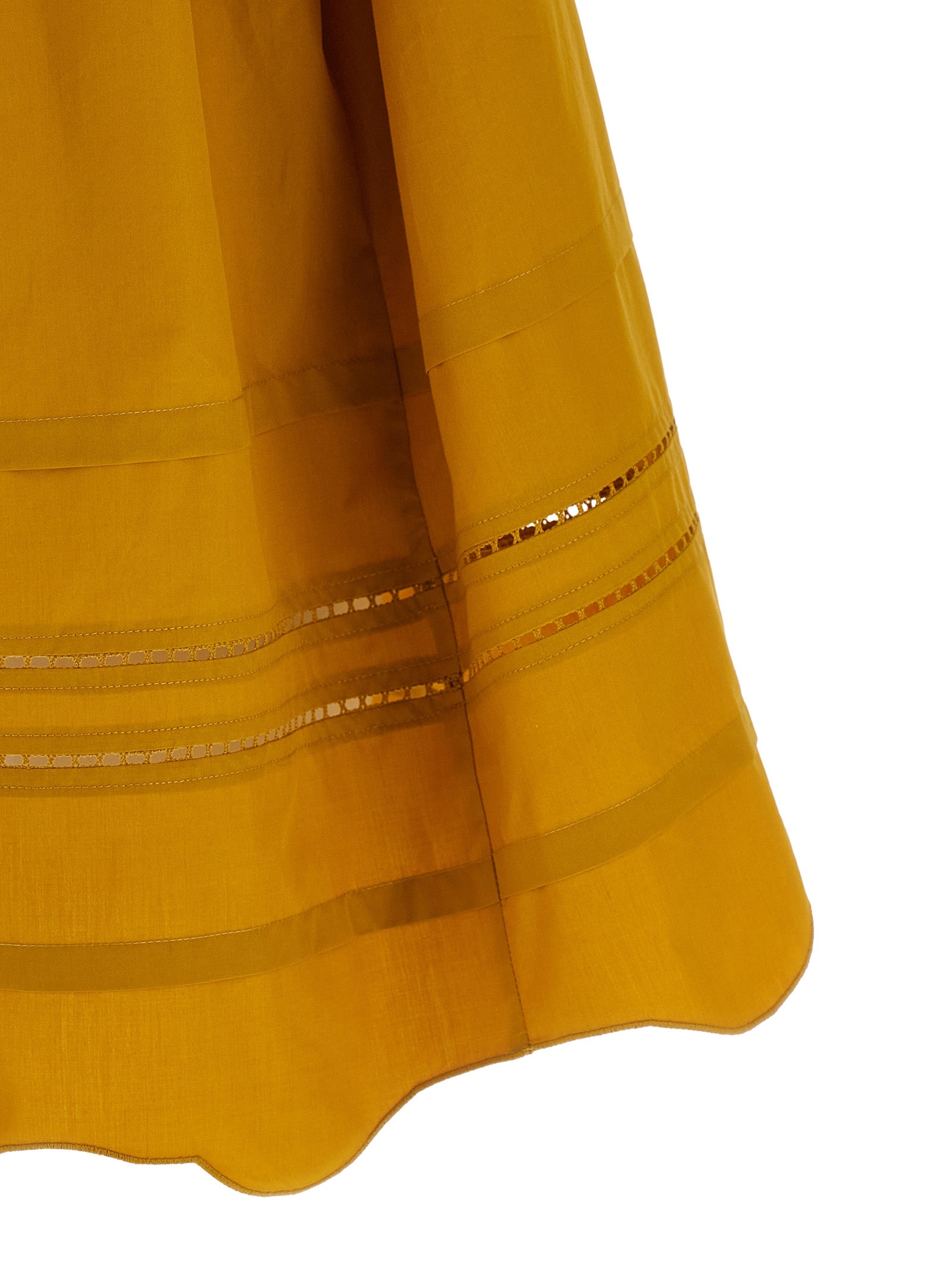 Bicolor Cotton Short Dress