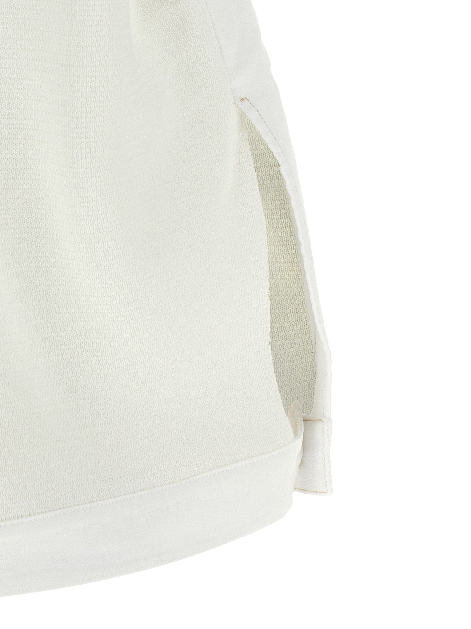 White Cotton Sleeveless Jacket