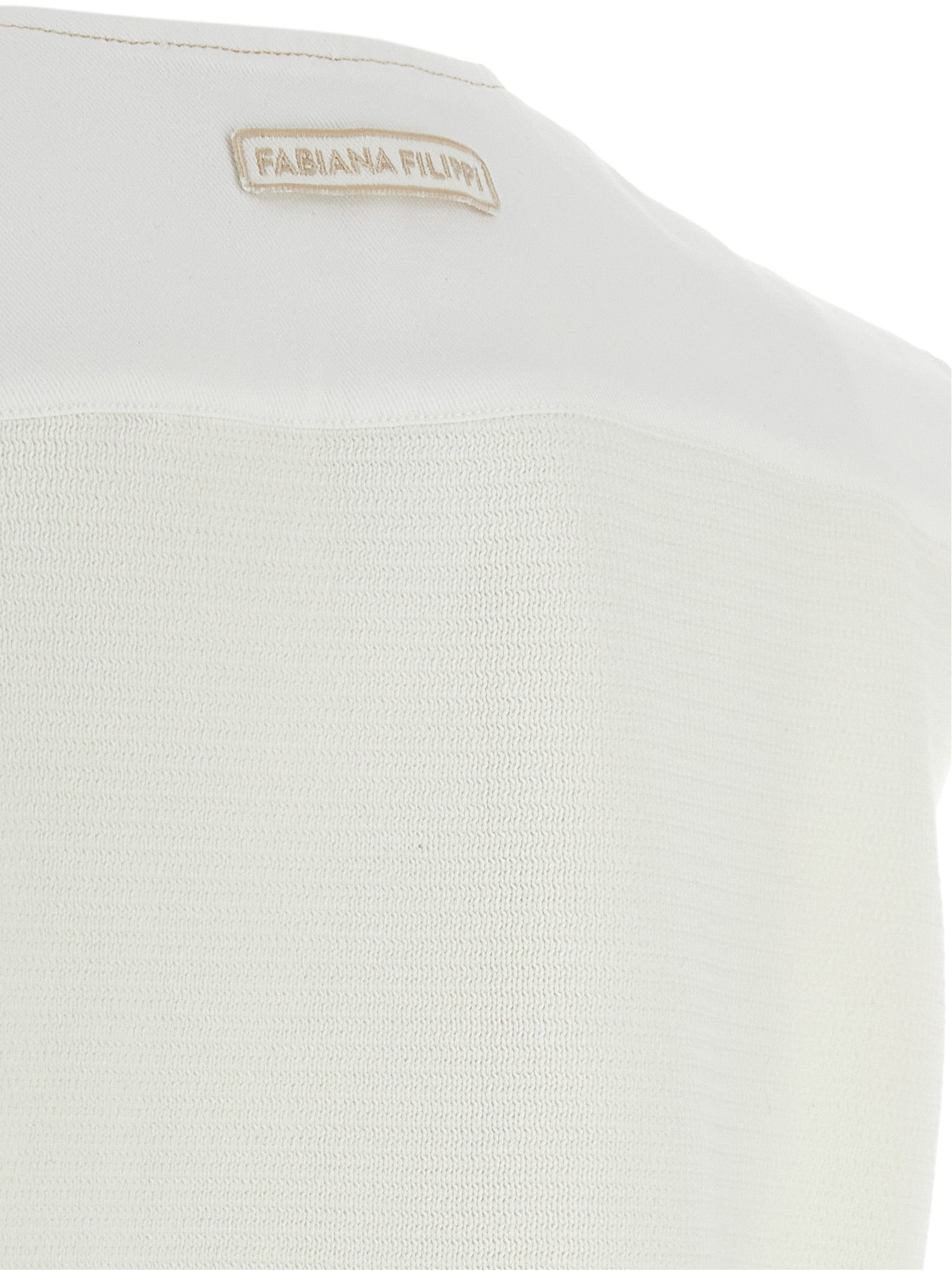 White Cotton Sleeveless Jacket