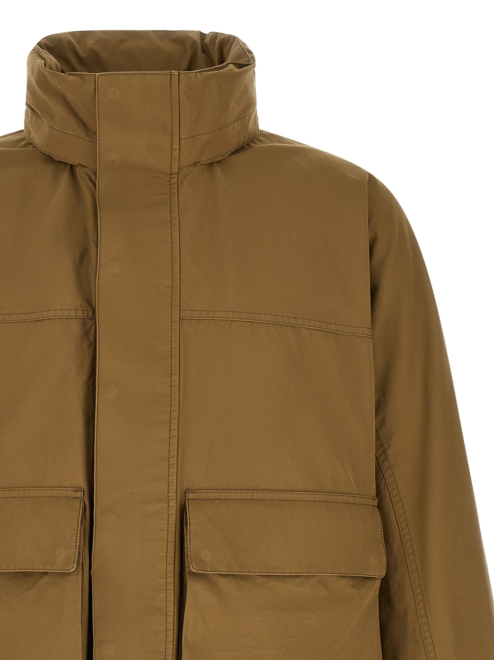 Bicolor Cotton Parka