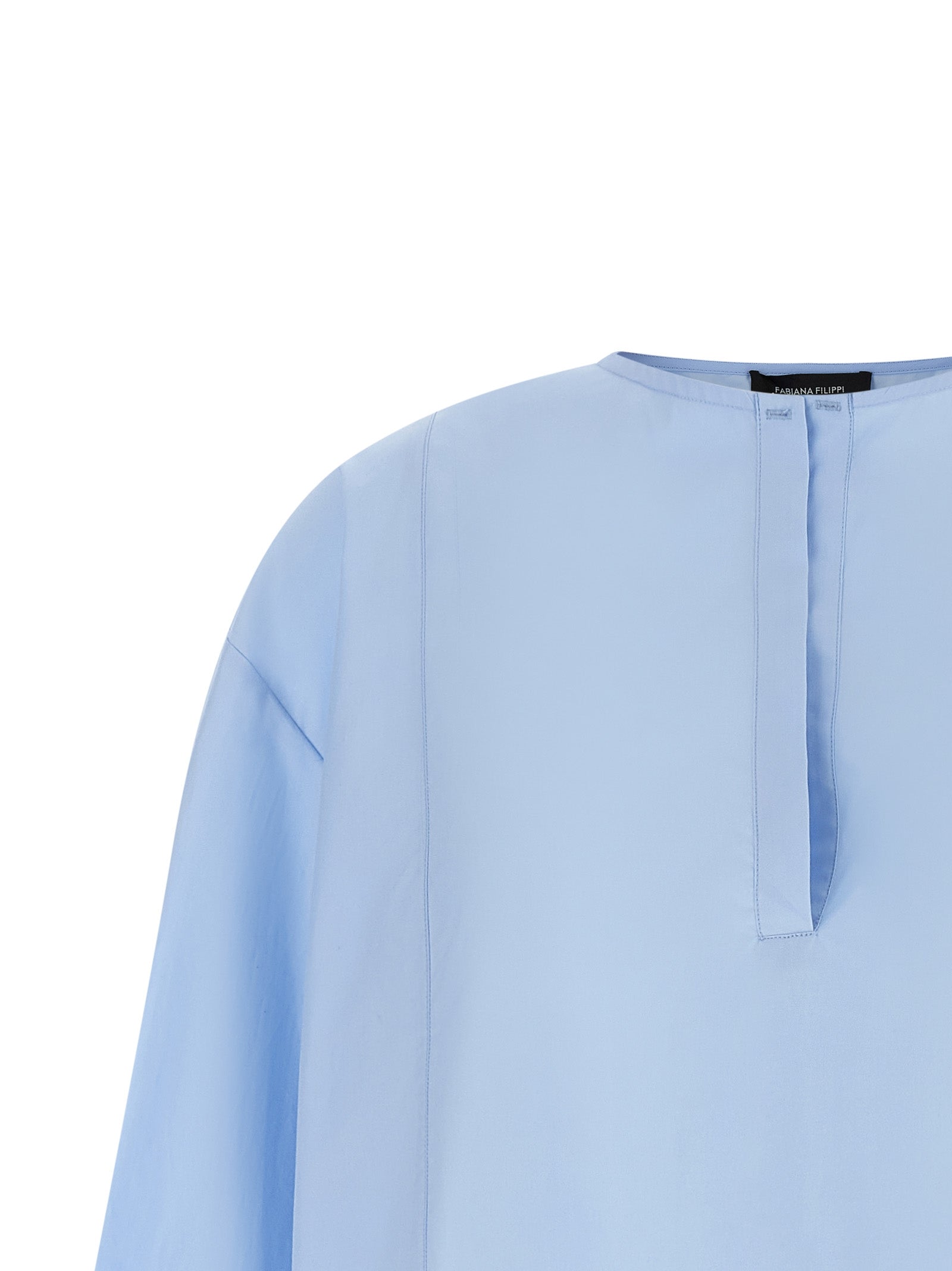 Blue Cotton Blouse